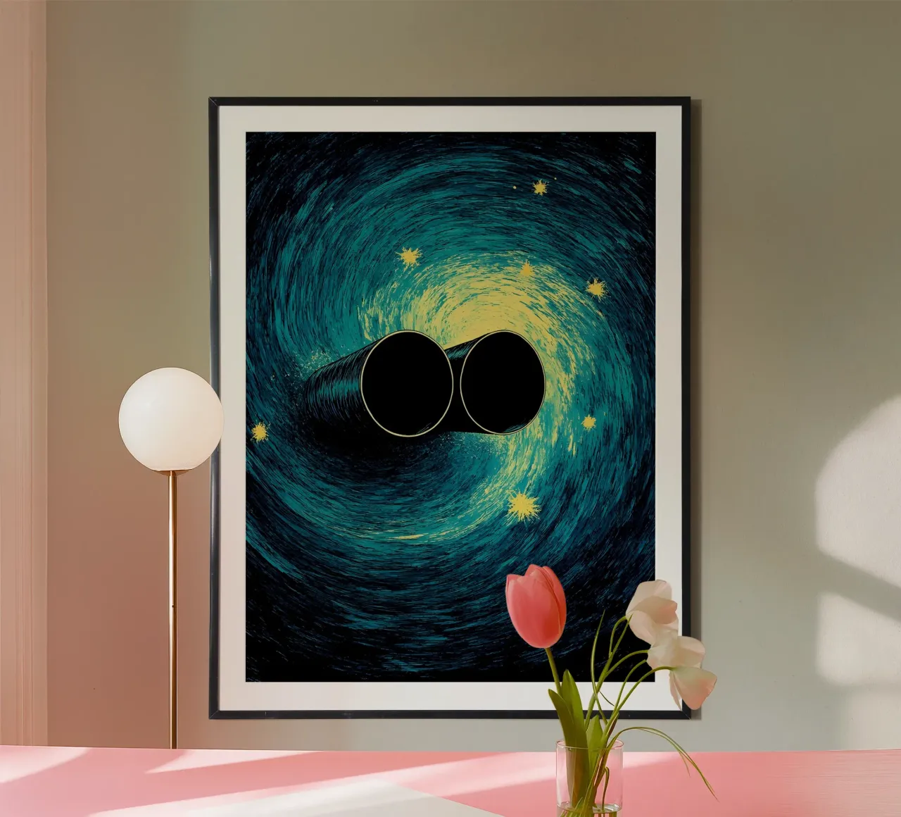 Ruimtetelescopen - Pop Art hahnemühle van ColorCrash Gallery