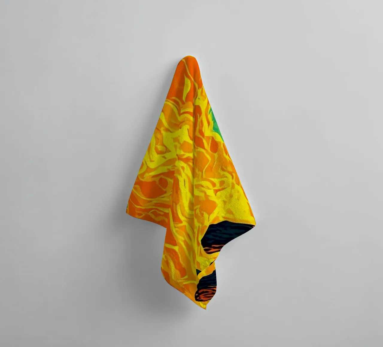 Campfire - Pop Art towel by ColorCrash Gallery