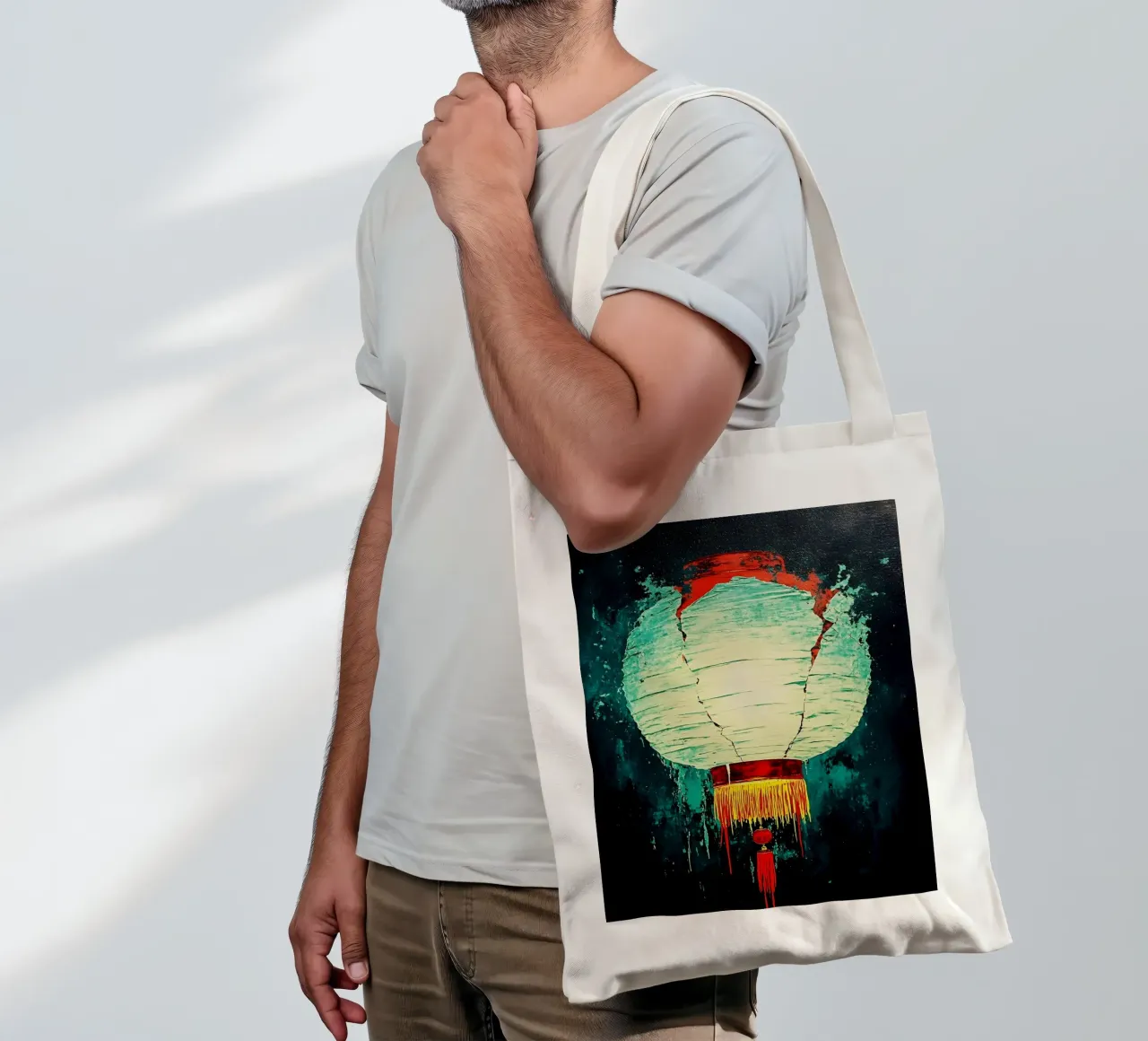 Lanterna infrangibile - Pop Art borsa in juta da ColorCrash Gallery