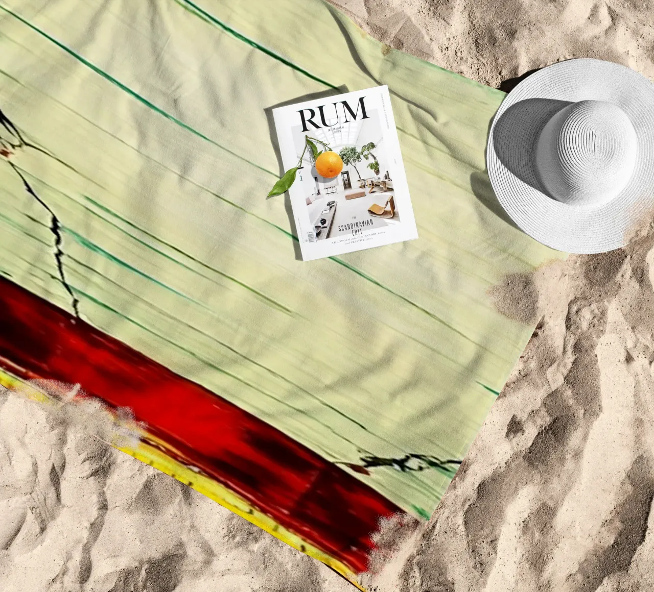 Lanterna infrangibile - Pop Art telo mare da ColorCrash Gallery