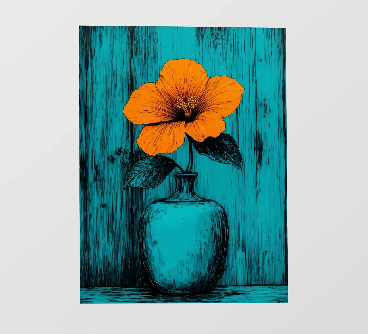 Vaso di fiori - Pop Art telo in pvc da ColorCrash Gallery