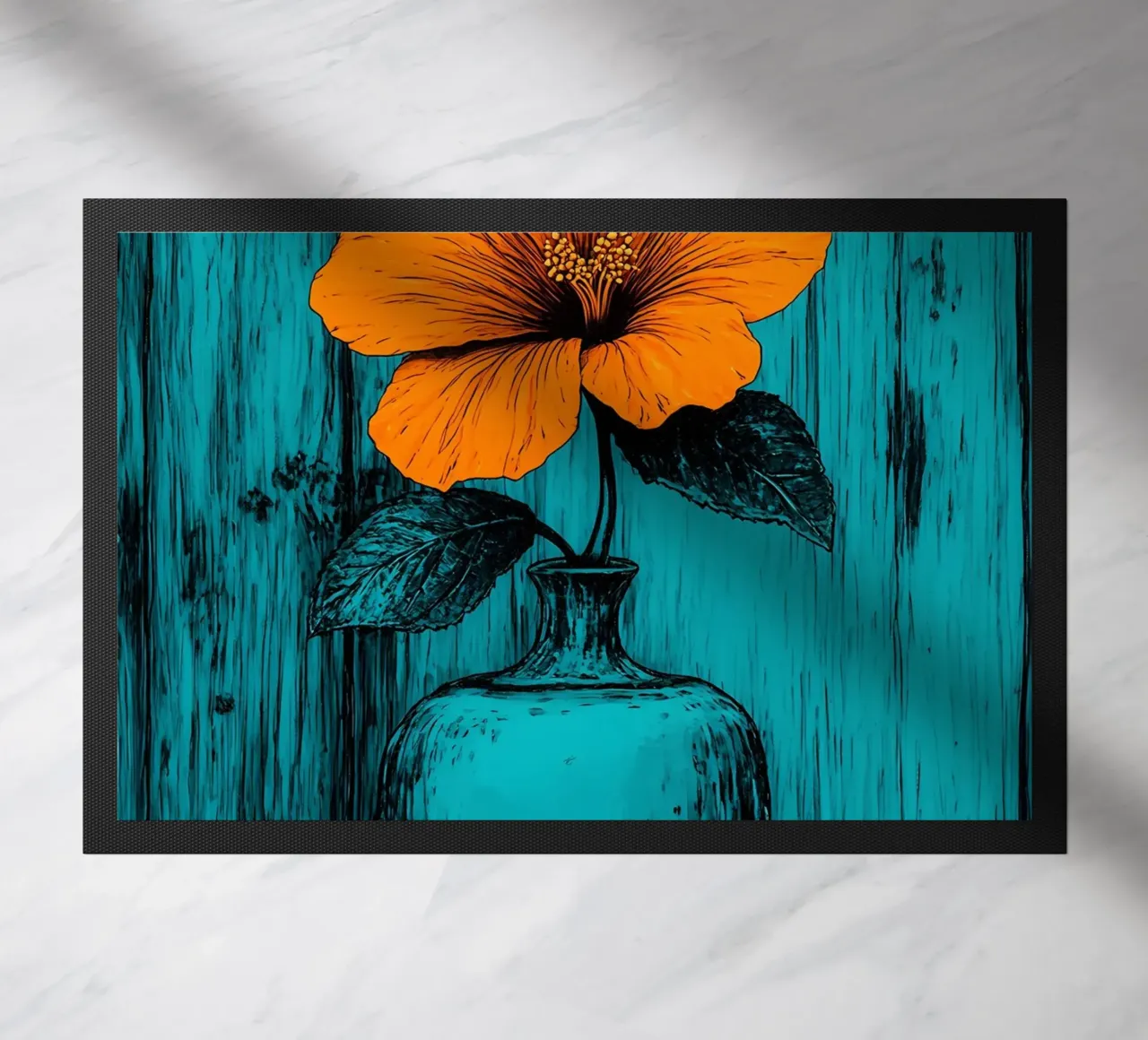 Vaso di fiori - Pop Art zerbino da ColorCrash Gallery