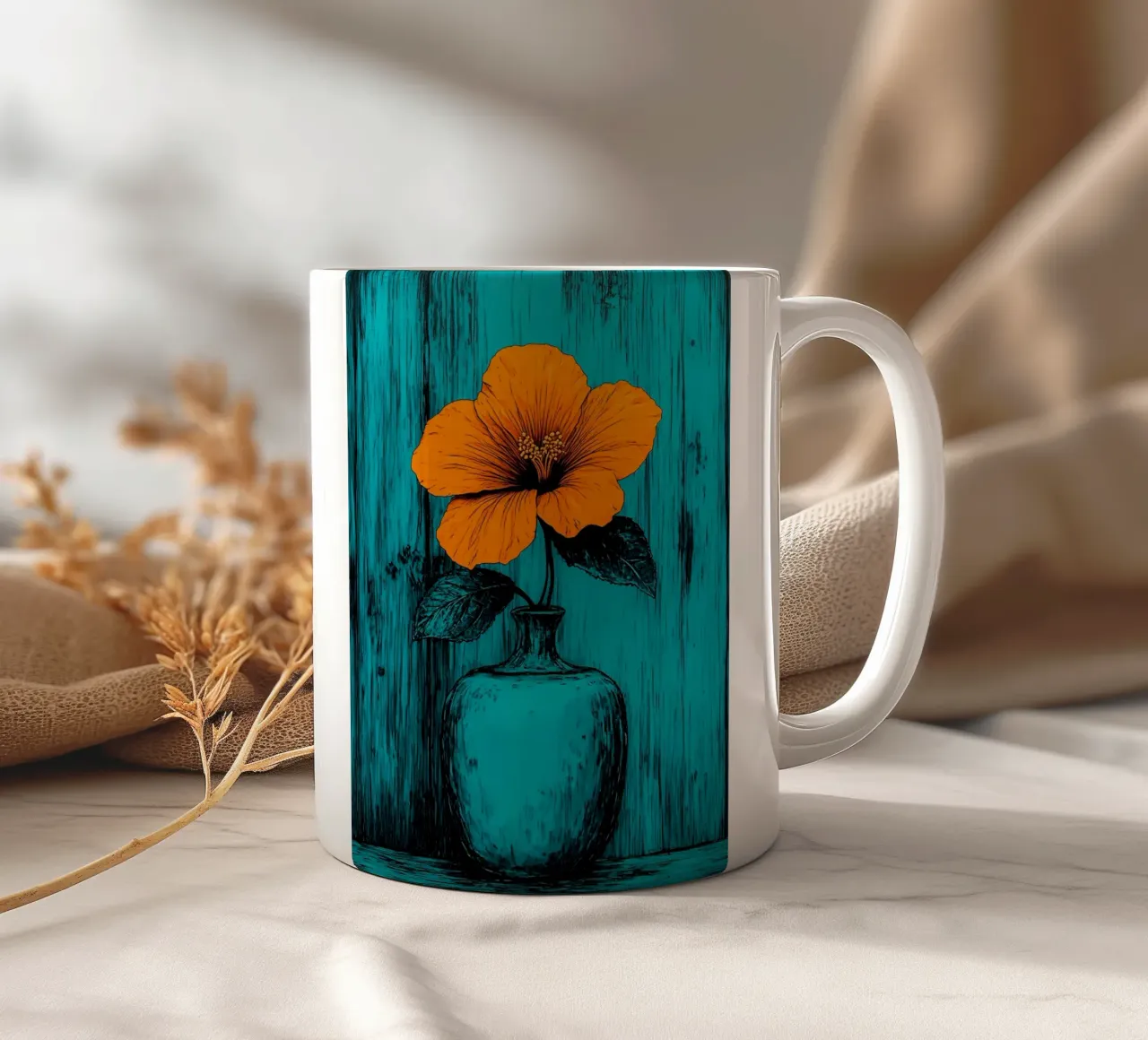 Vaso di fiori - Pop Art tazza in ceramica da ColorCrash Gallery