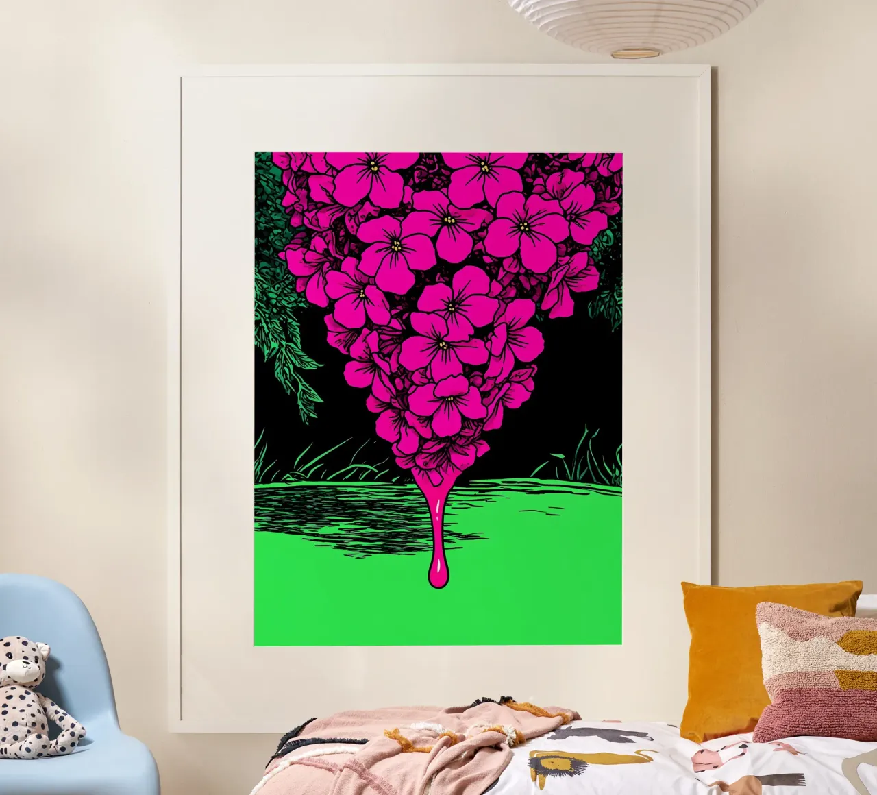 Fiori che gocciolano - Pop Art carta hahnemühle da ColorCrash Gallery