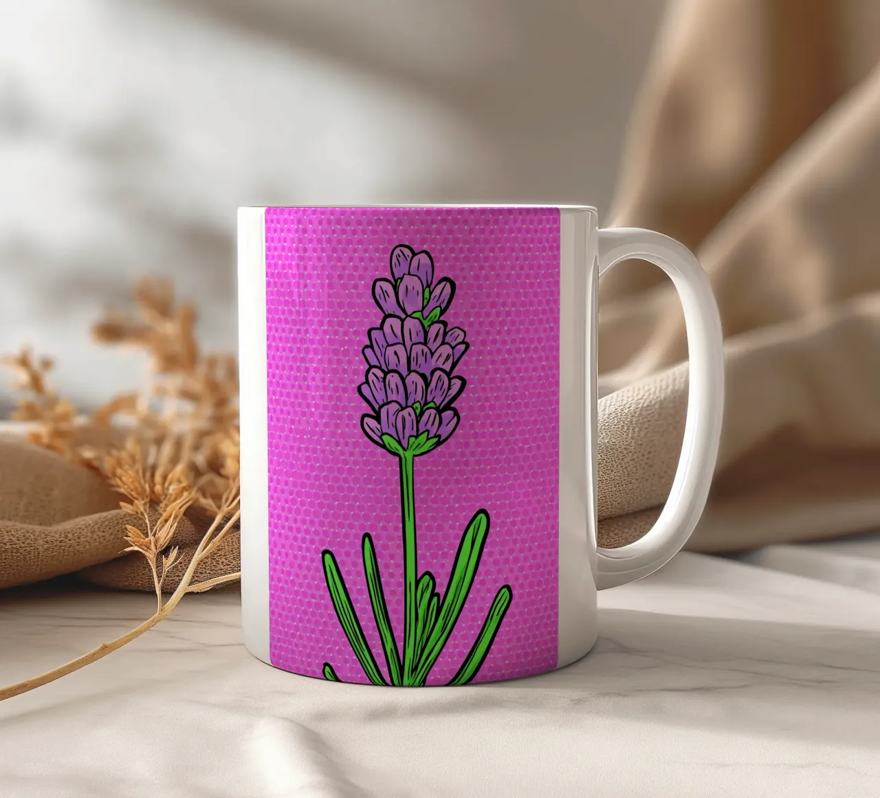 Lavanda - Pop Art tazza in ceramica da ColorCrash Gallery