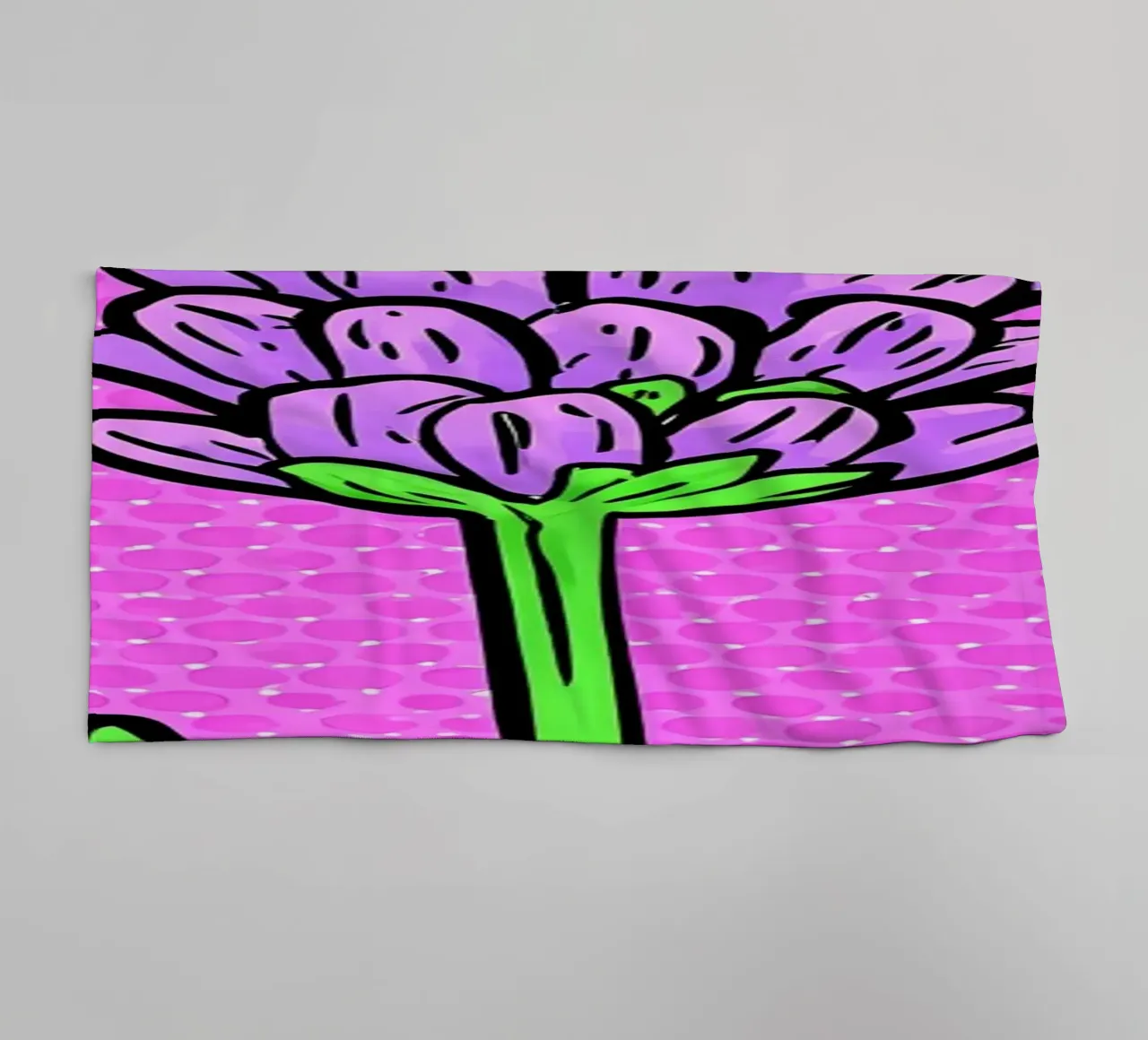 Lavanda - Pop Art asciugamano da bagno da ColorCrash Gallery
