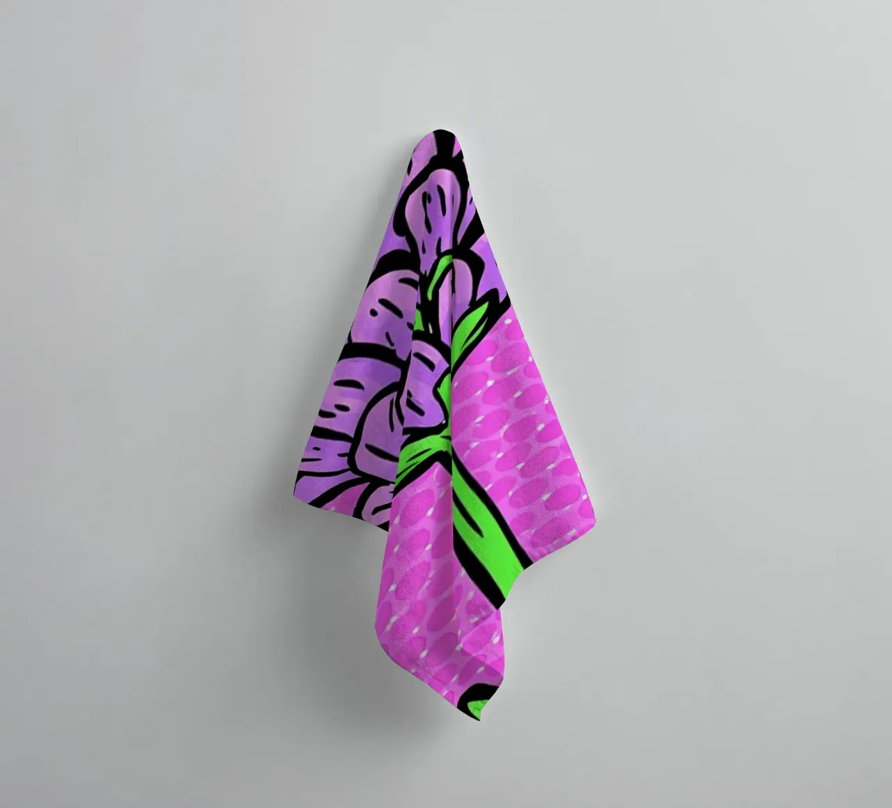 Lavanda - Pop Art asciugamano da bagno da ColorCrash Gallery