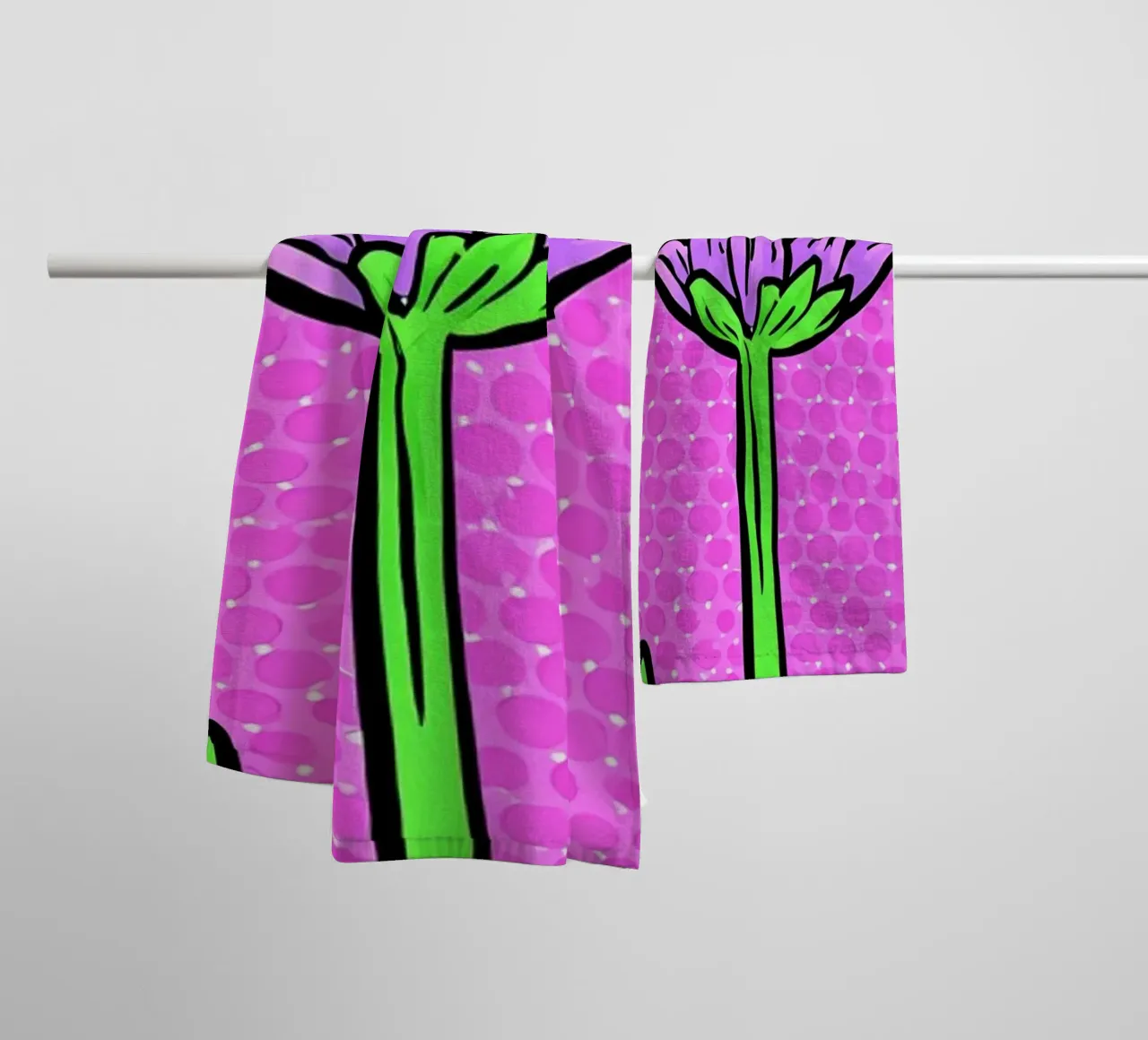 Lavanda - Pop Art asciugamano da bagno da ColorCrash Gallery