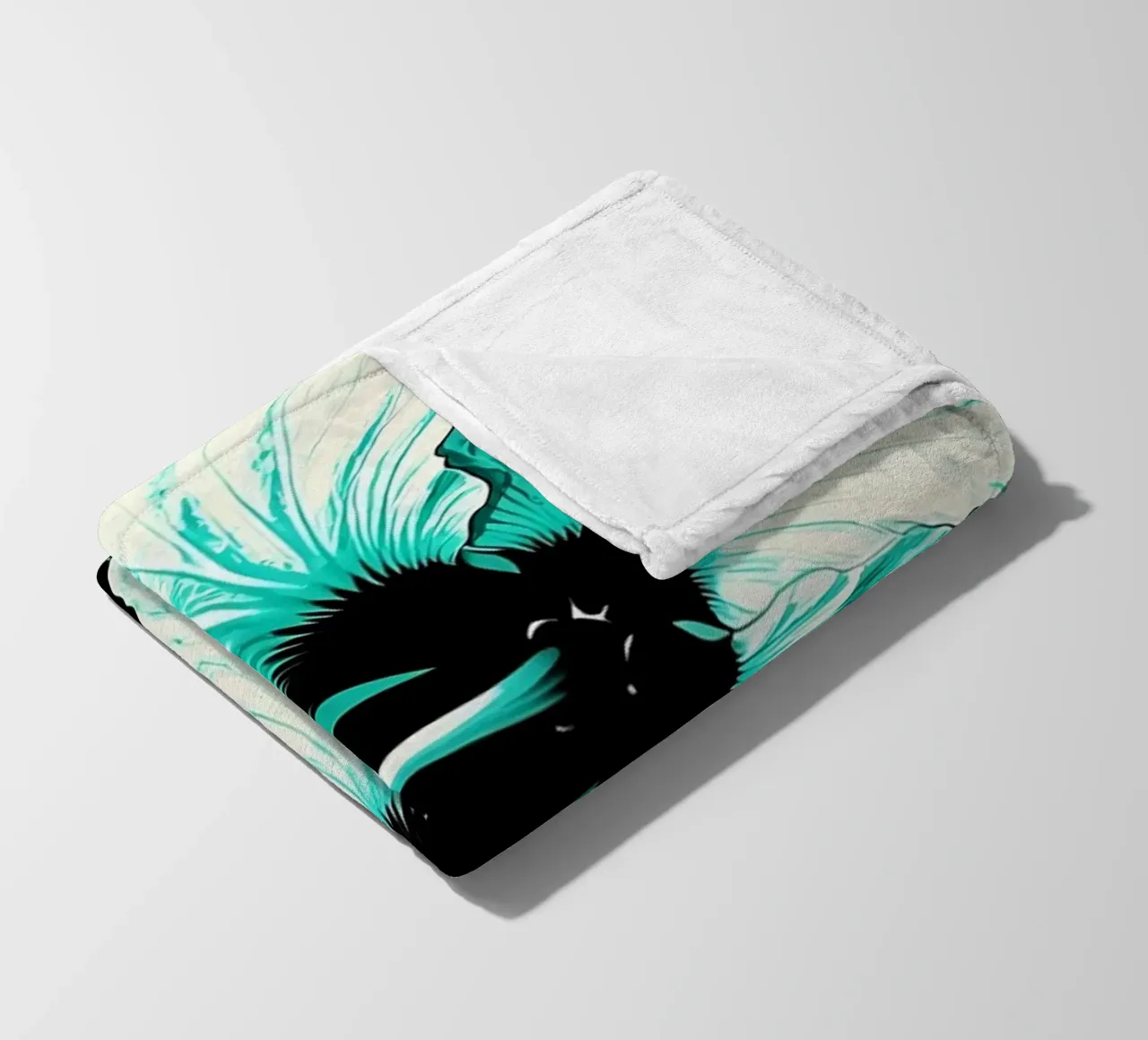 Fiore di ibisco - Pop Art coperta in pile da ColorCrash Gallery