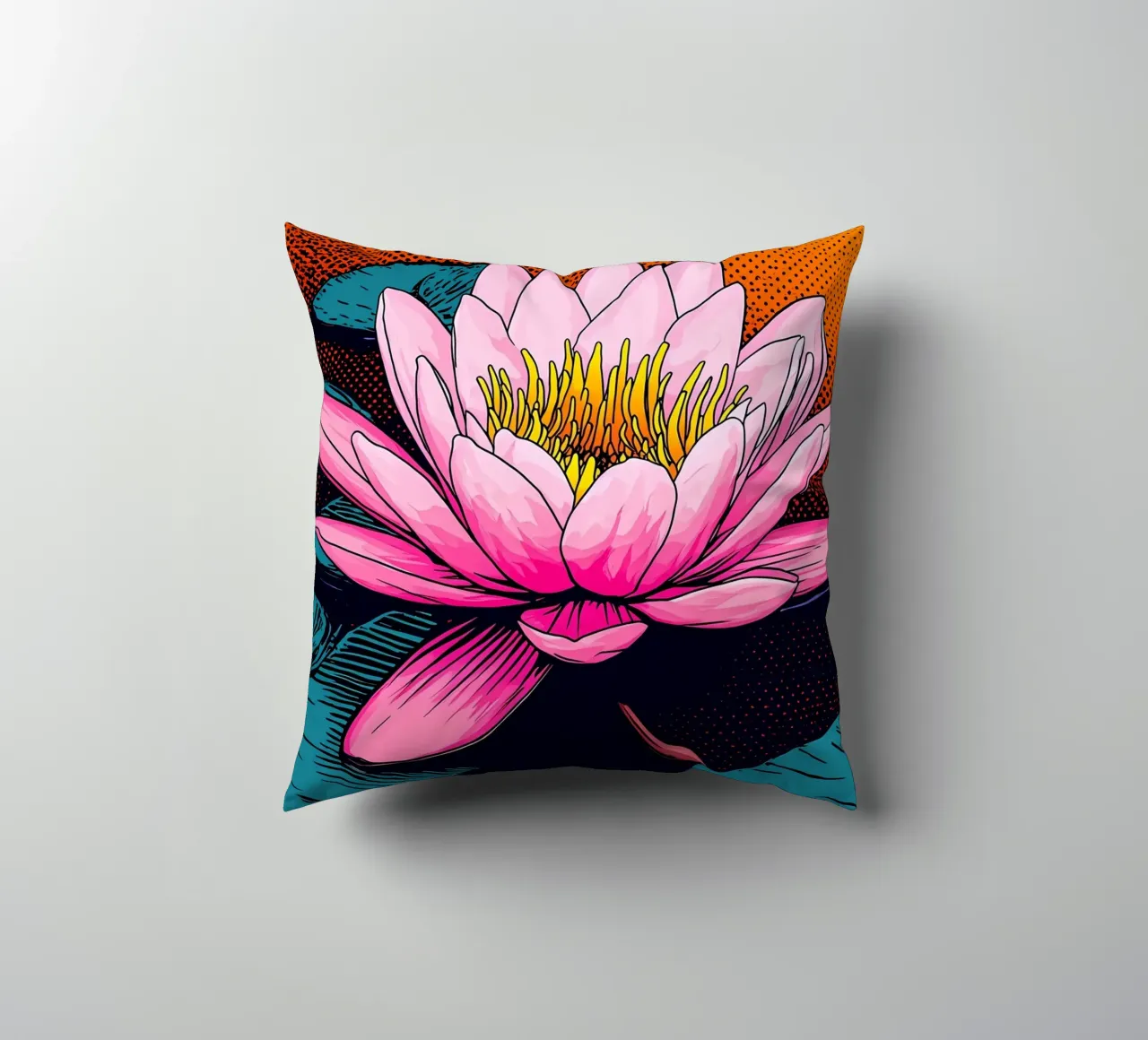 Ninfea - Pop Art cuscino da ColorCrash Gallery