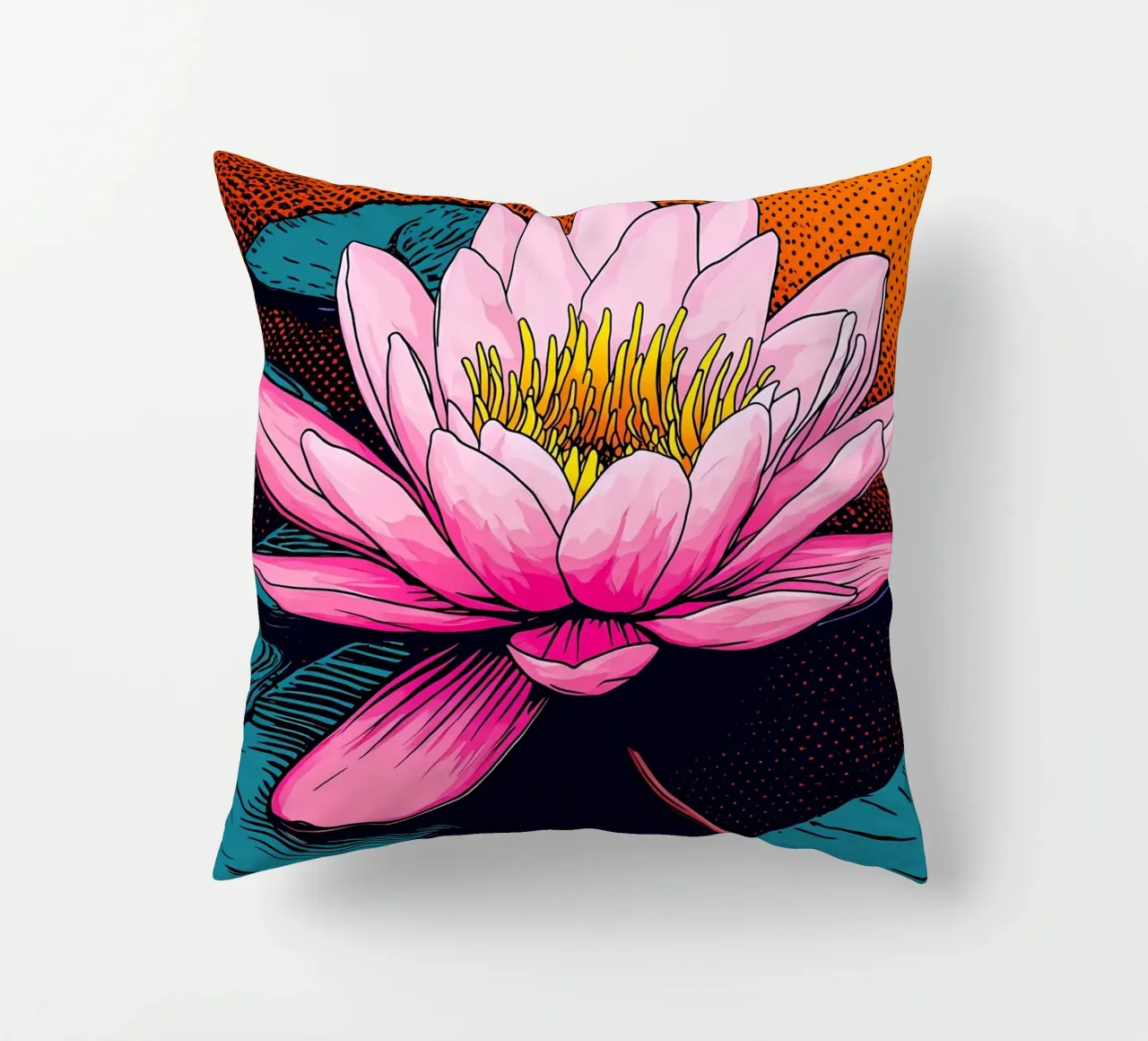 Ninfea - Pop Art cuscino da ColorCrash Gallery