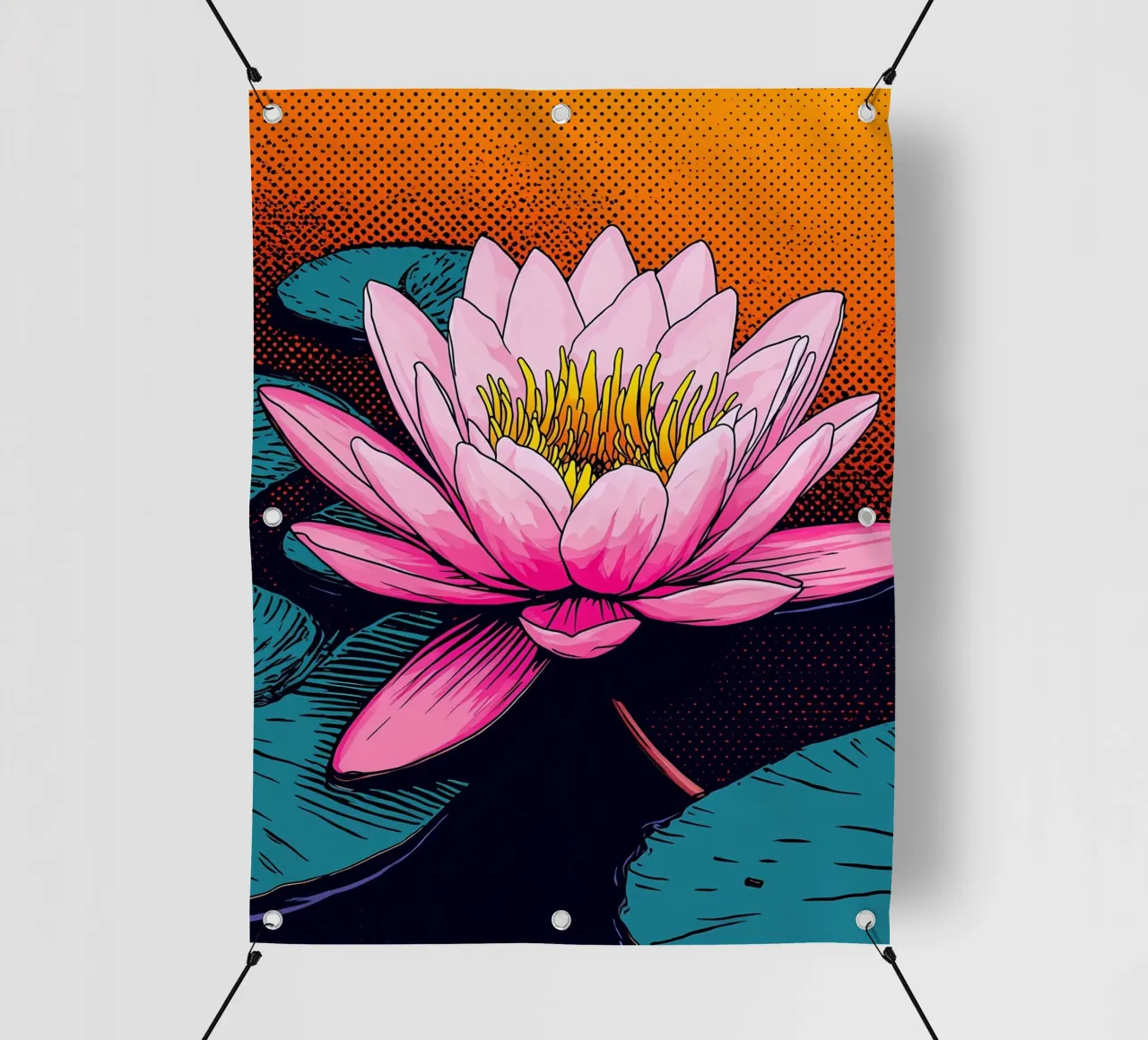 Ninfea - Pop Art telo in pvc da ColorCrash Gallery