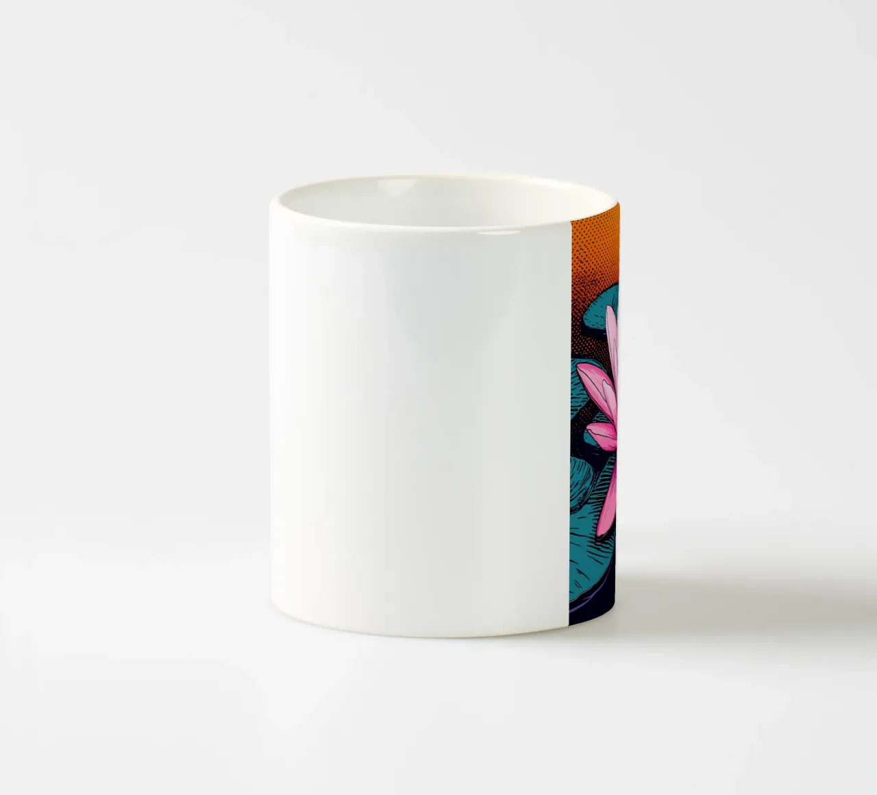 Ninfea - Pop Art tazza in ceramica da ColorCrash Gallery