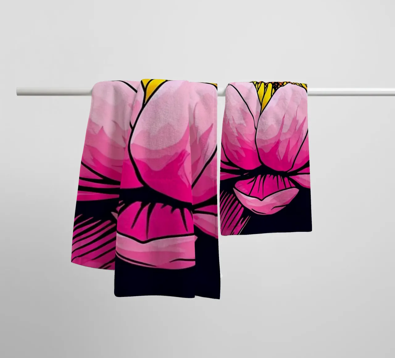 Ninfea - Pop Art asciugamano da bagno da ColorCrash Gallery
