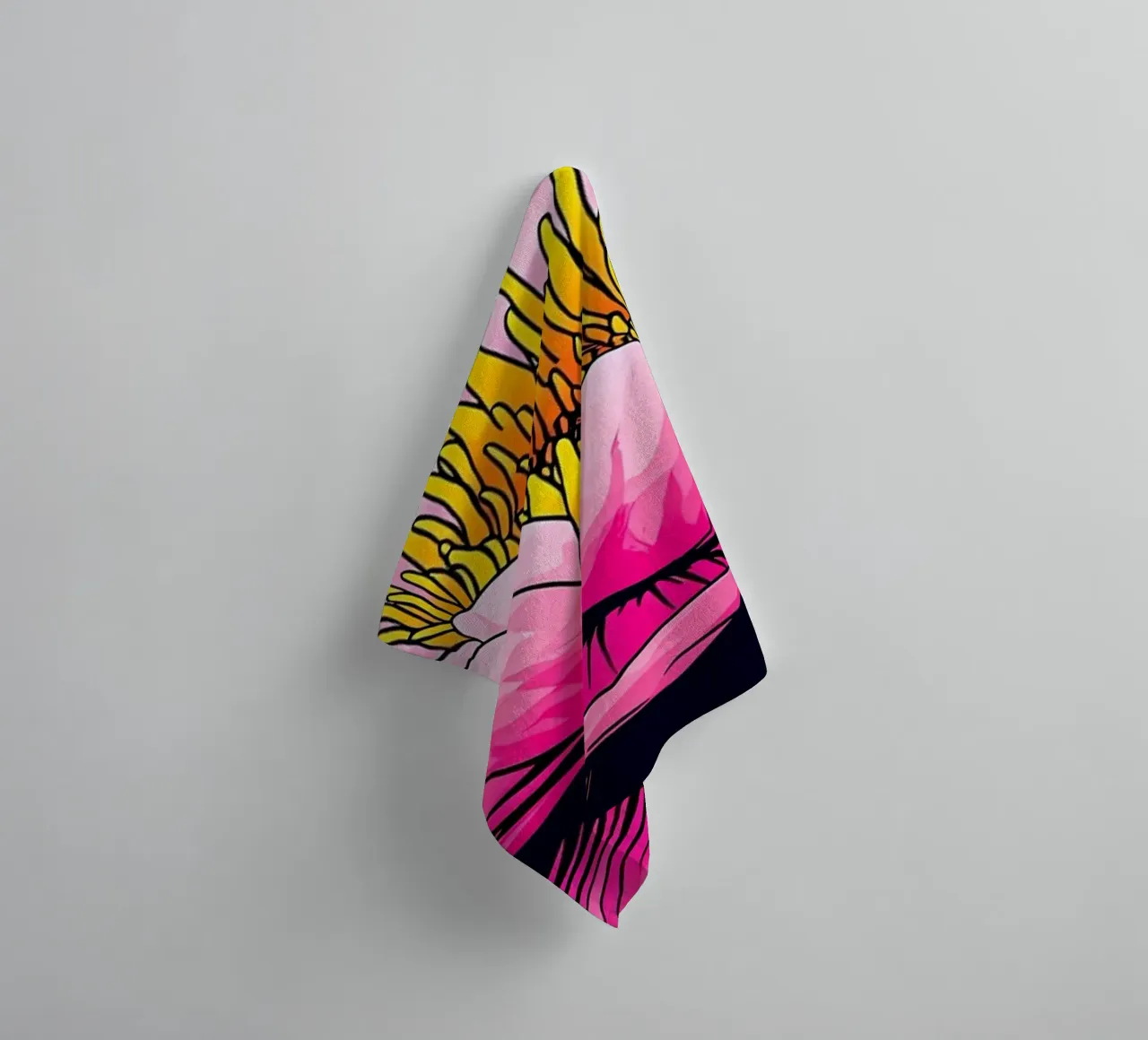 Ninfea - Pop Art asciugamano da bagno da ColorCrash Gallery