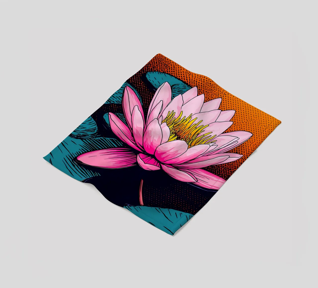 Ninfea - Pop Art coperta in pile da ColorCrash Gallery