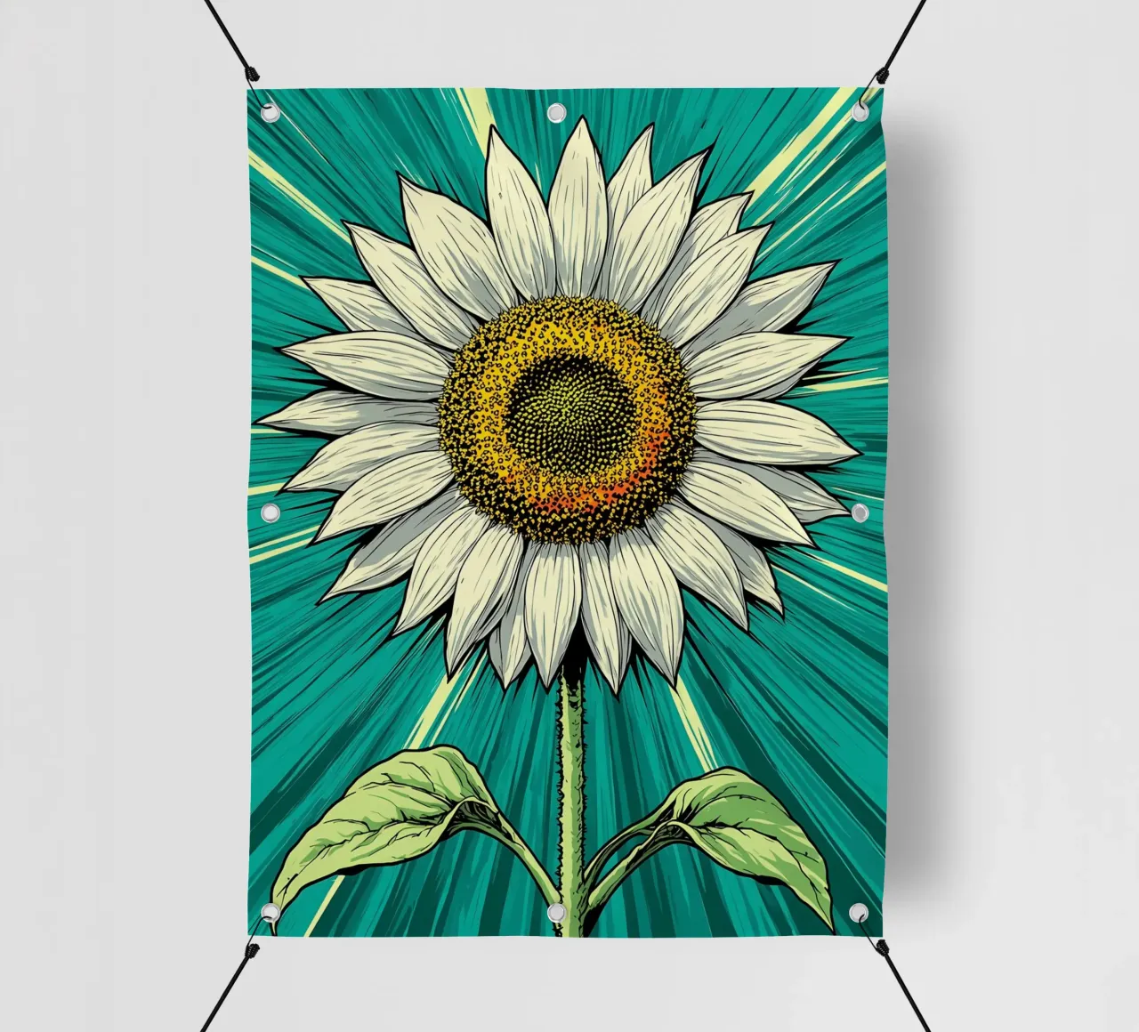 Girasole - Pop Art telo in pvc da ColorCrash Gallery