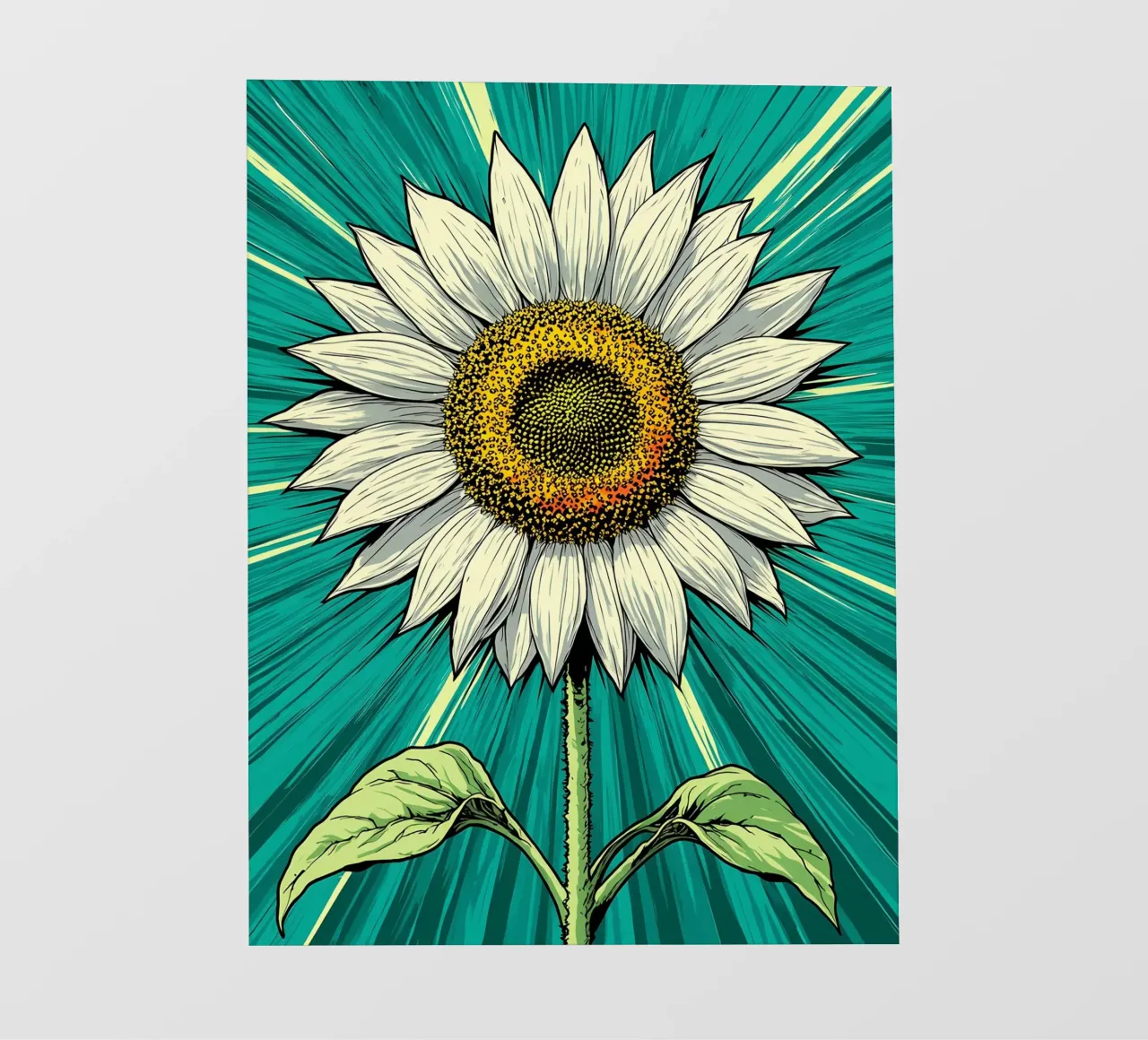 Girasole - Pop Art telo in pvc da ColorCrash Gallery