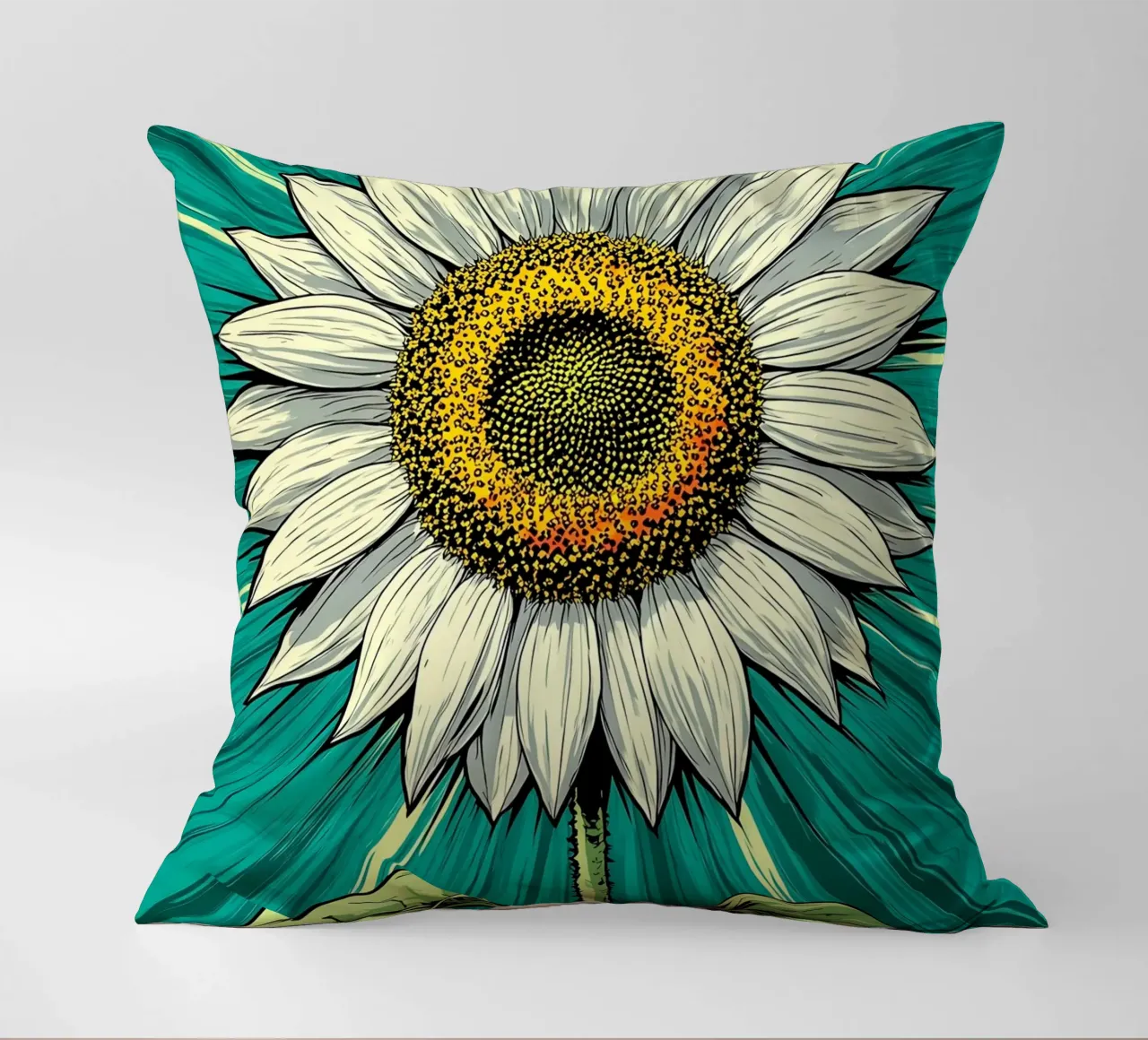 Girasole - Pop Art cuscino da ColorCrash Gallery