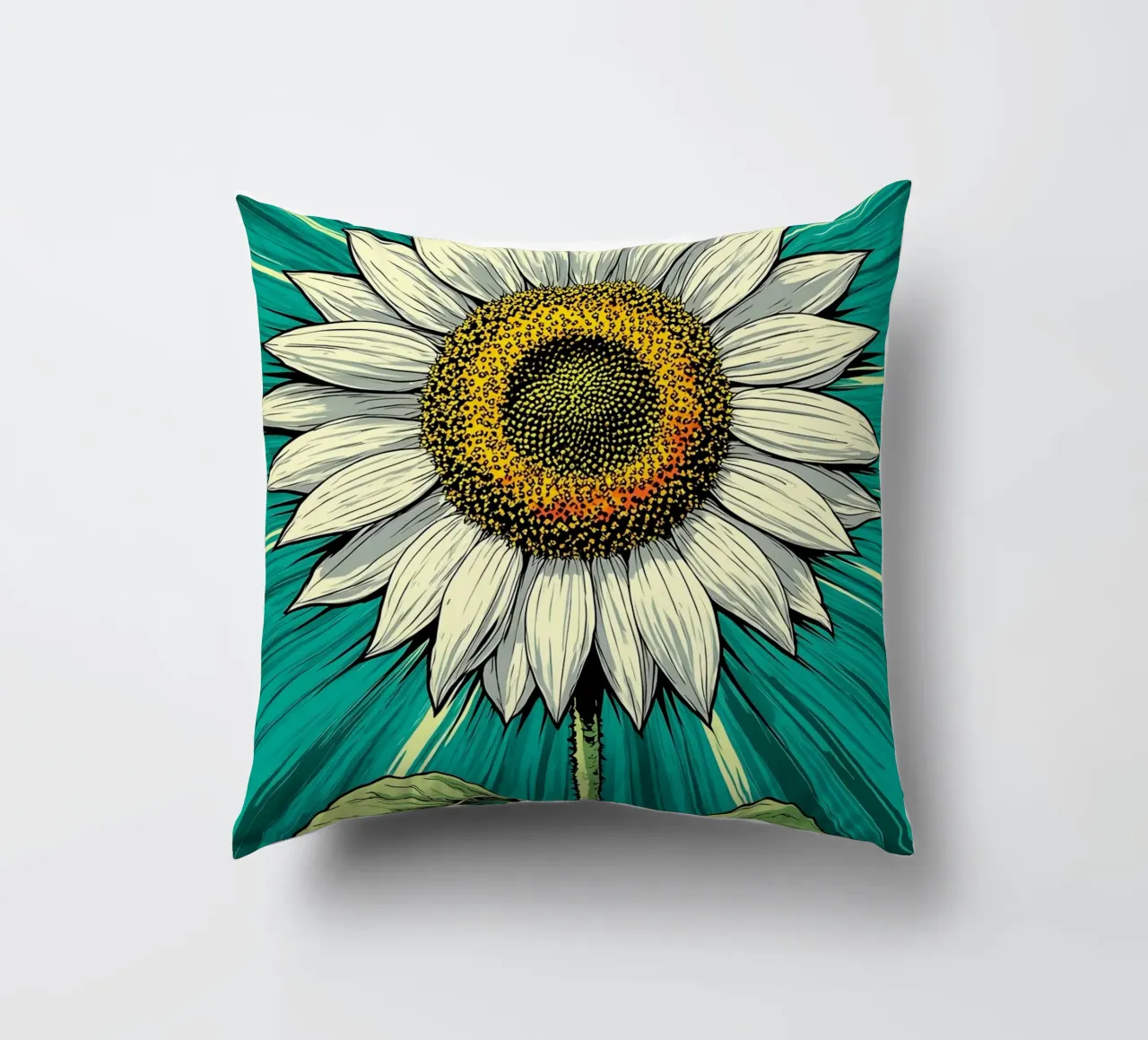 Girasole - Pop Art cuscino da ColorCrash Gallery