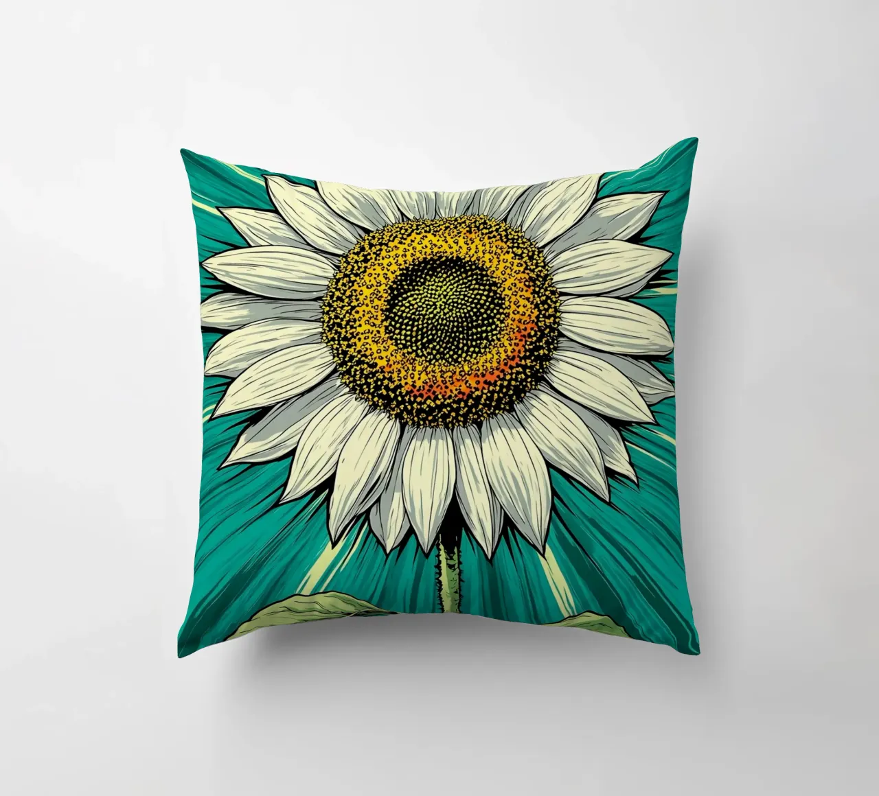 Girasole - Pop Art cuscino da ColorCrash Gallery