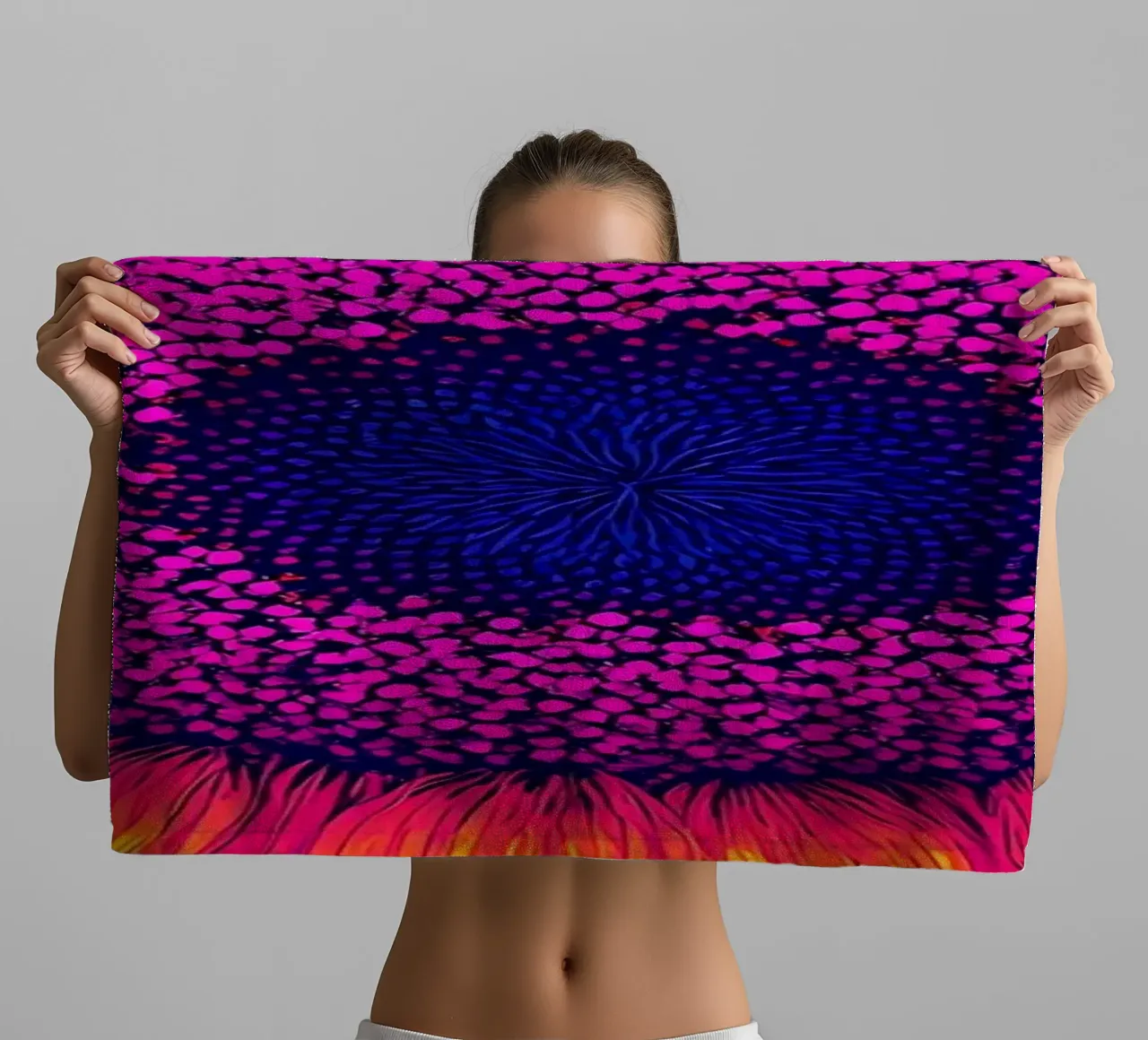 Girasole - Pop Art asciugamano da bagno da ColorCrash Gallery