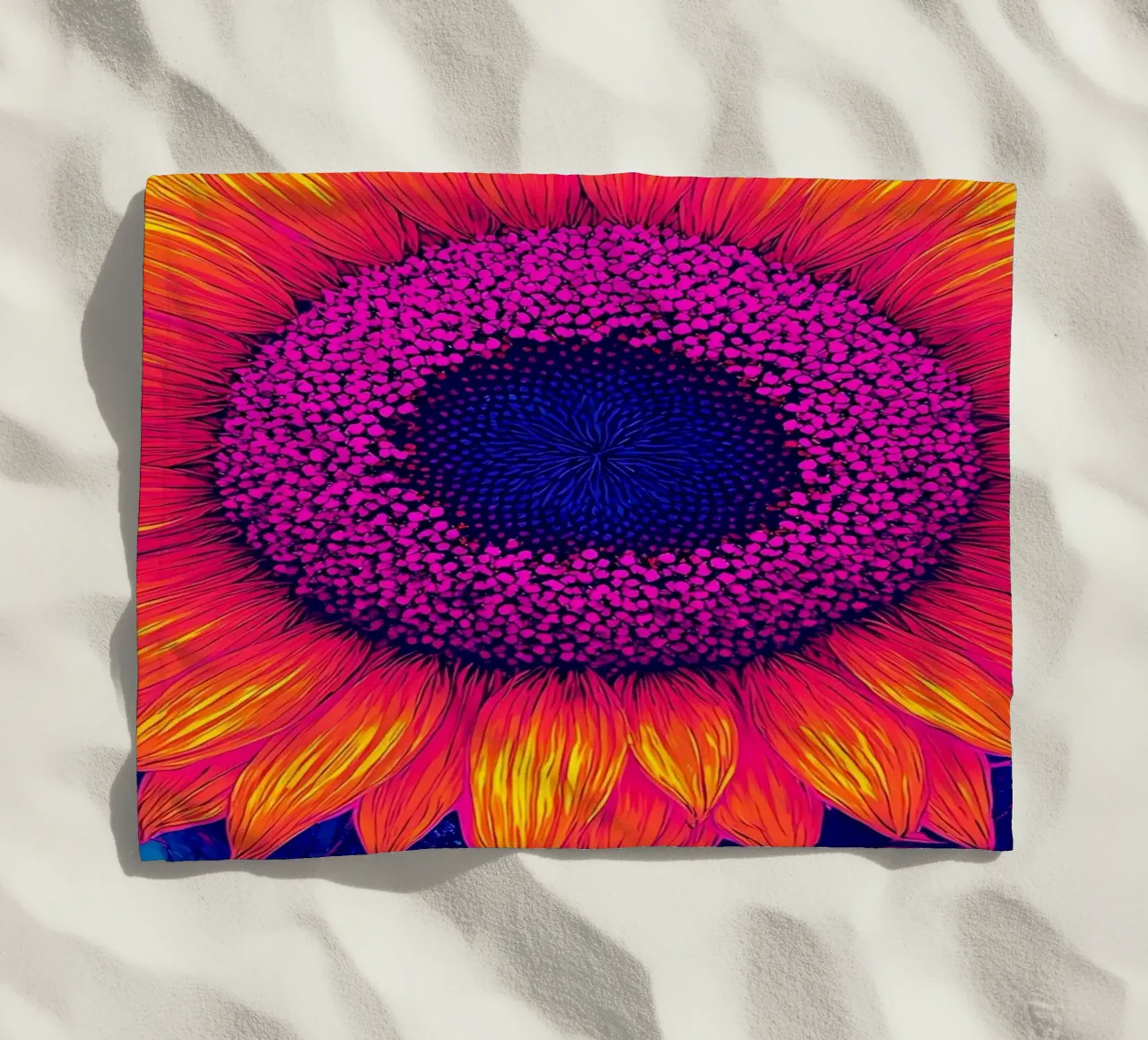 Girasole - Pop Art telo mare da ColorCrash Gallery