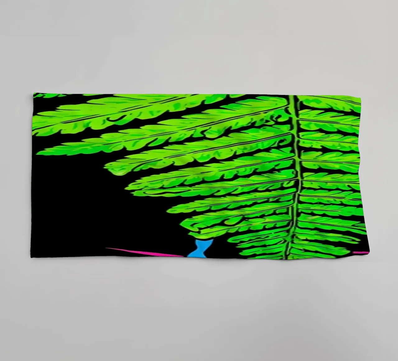 Fern Leaf Dripping - Pop Art towel by ColorCrash Gallery