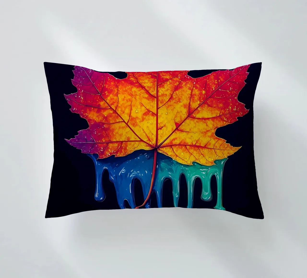 Foglia d'acero - Pop Art cuscino da ColorCrash Gallery