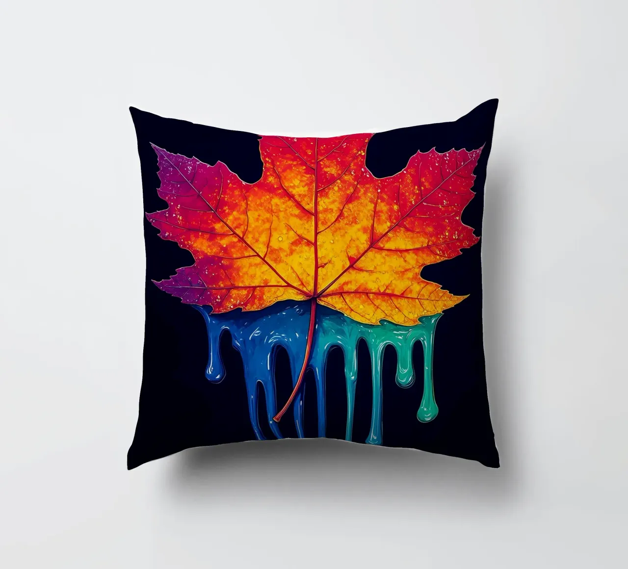 Foglia d'acero - Pop Art cuscino da ColorCrash Gallery