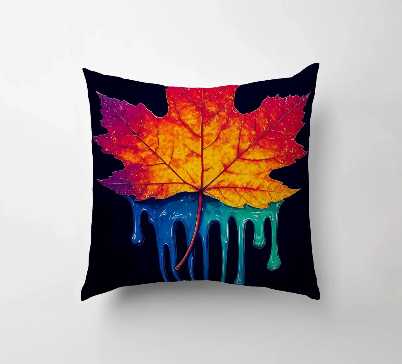 Foglia d'acero - Pop Art cuscino da ColorCrash Gallery