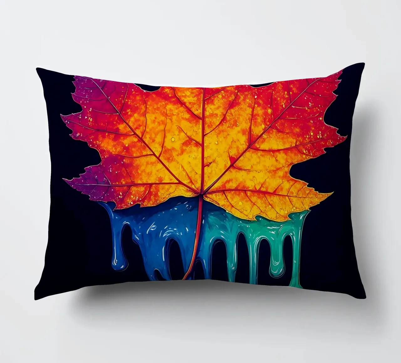 Foglia d'acero - Pop Art cuscino da ColorCrash Gallery