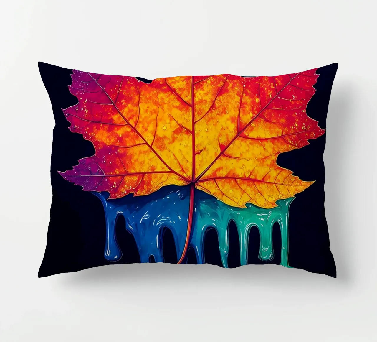 Foglia d'acero - Pop Art cuscino da ColorCrash Gallery
