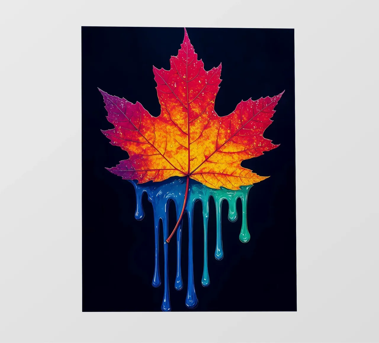 Foglia d'acero - Pop Art telo in pvc da ColorCrash Gallery