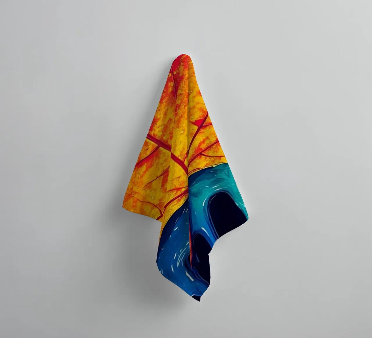 Maple Leaf - Pop Art towel by ColorCrash Gallery
