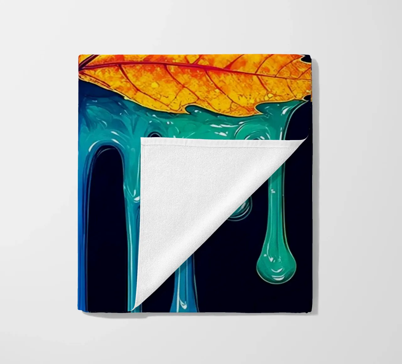 Maple Leaf - Pop Art beach towel by ColorCrash Gallery