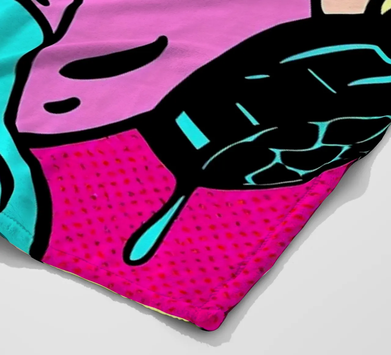 Maschera di gas - Pop Art coperta in pile da ColorCrash Gallery