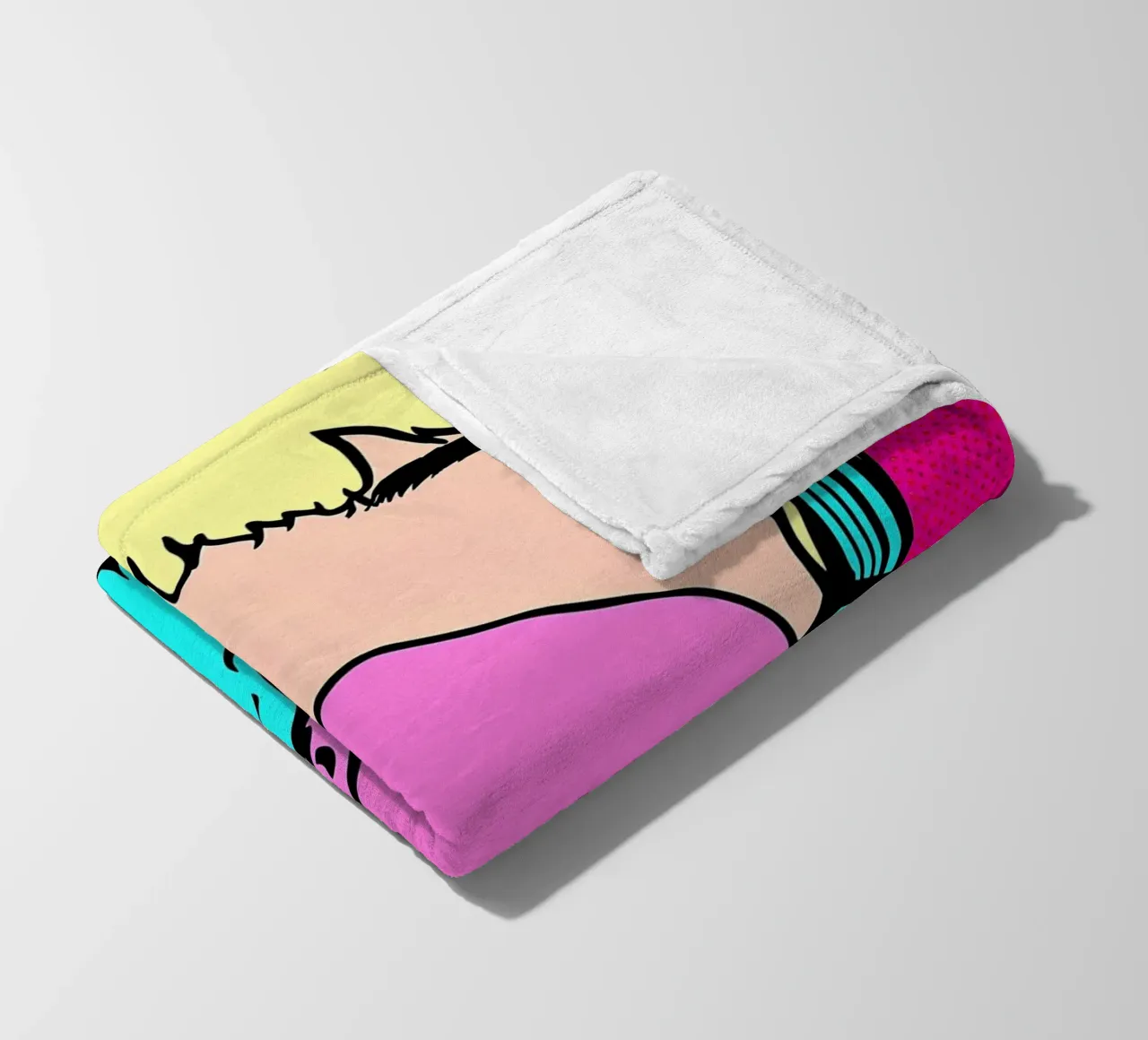 Maschera di gas - Pop Art coperta in pile da ColorCrash Gallery