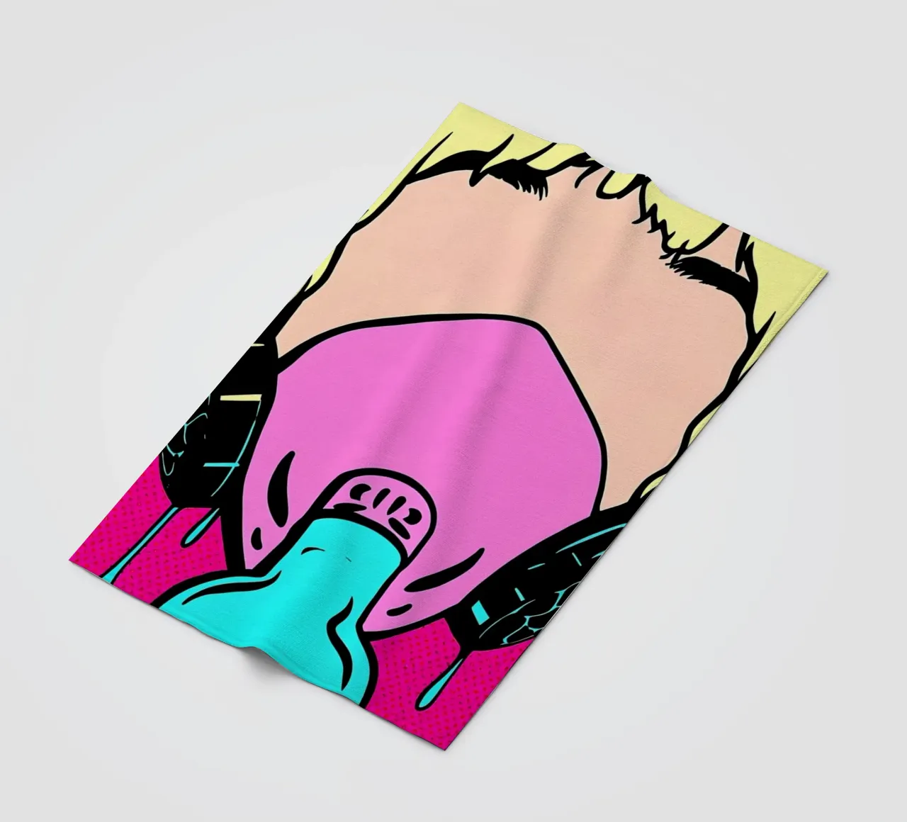 Maschera di gas - Pop Art coperta in pile da ColorCrash Gallery