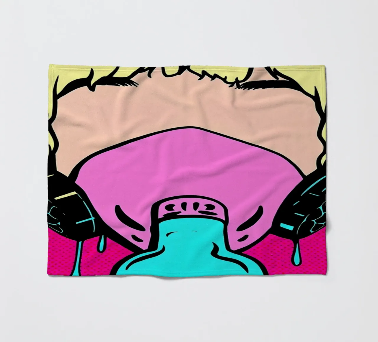 Maschera di gas - Pop Art coperta in pile da ColorCrash Gallery