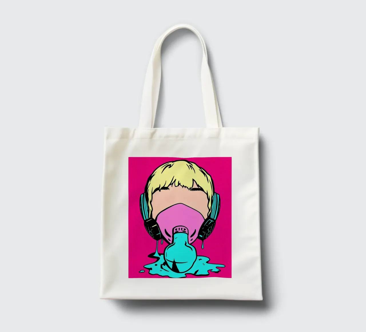 Gas Mask- Pop Art tote bag by ColorCrash Gallery