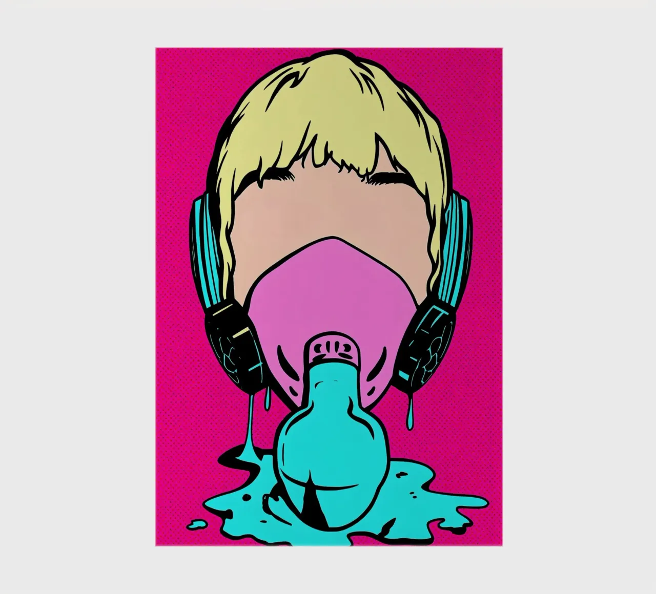 Máscara de gas - Pop Art cuaderno de ColorCrash Gallery