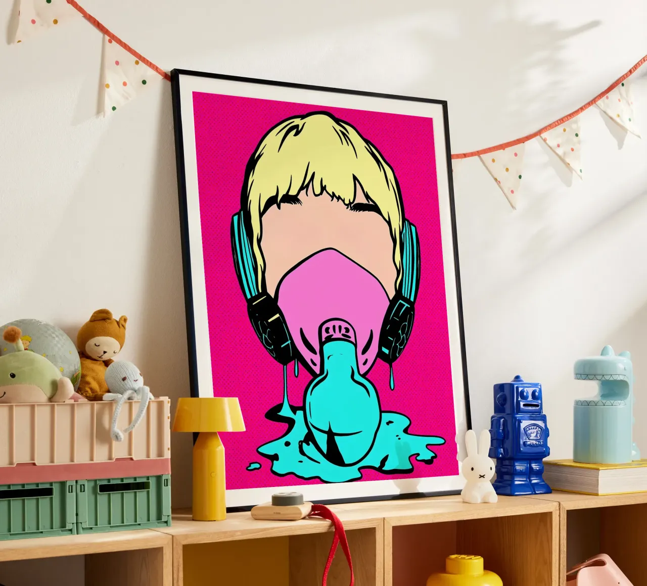 Maschera di gas - Pop Art carta hahnemühle da ColorCrash Gallery