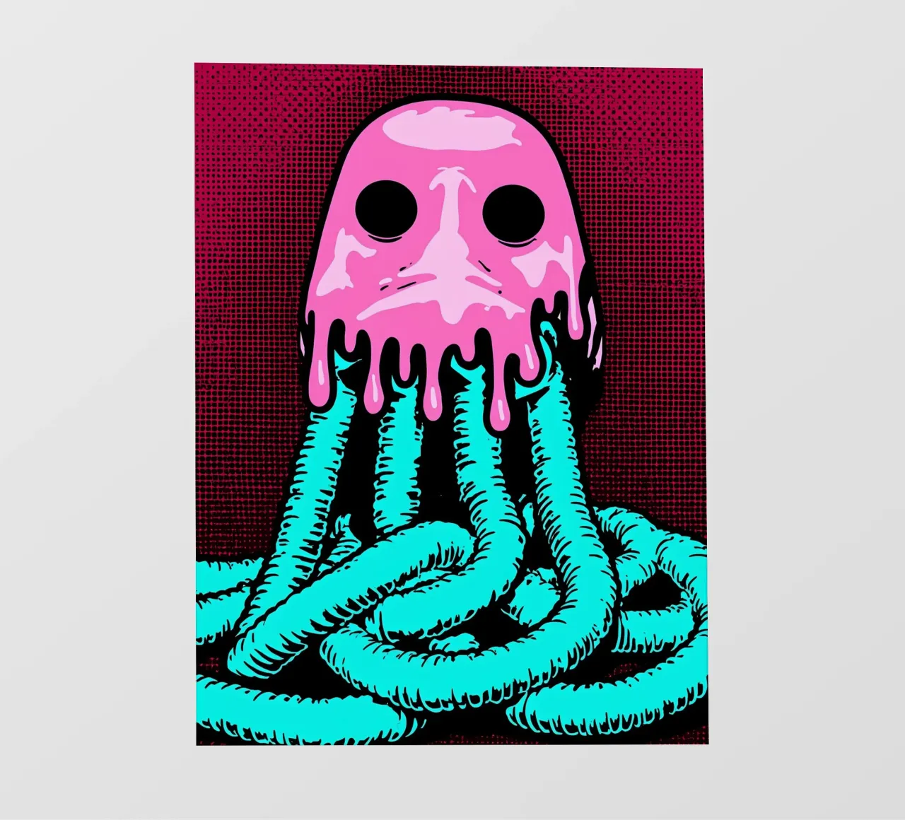 Maschera di gas - Pop Art telo in pvc da ColorCrash Gallery