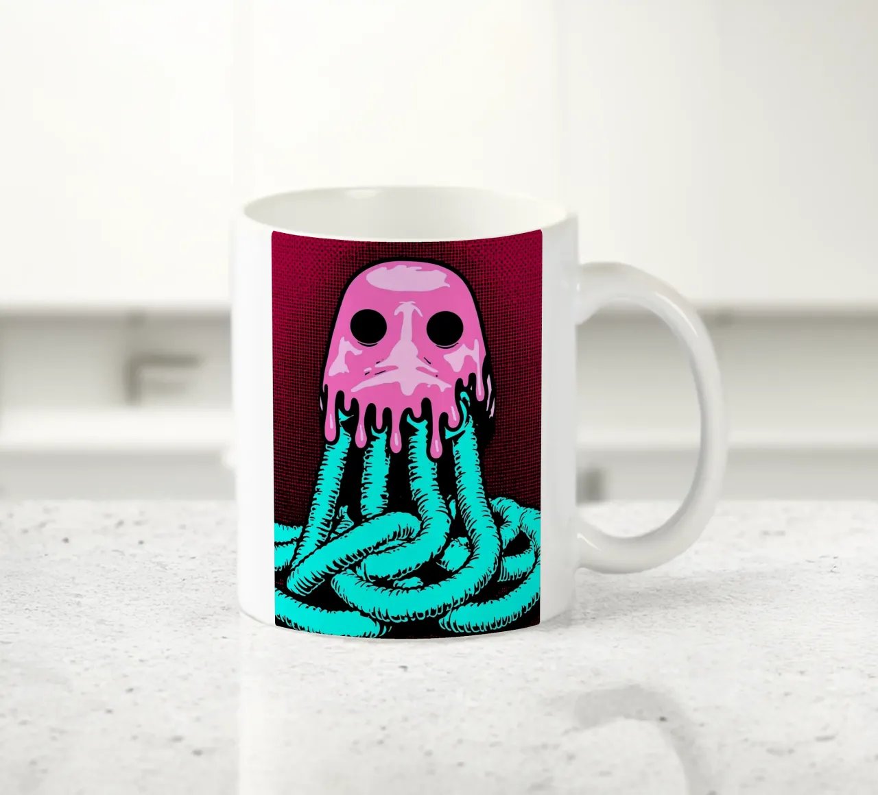 Maschera di gas - Pop Art tazza in ceramica da ColorCrash Gallery