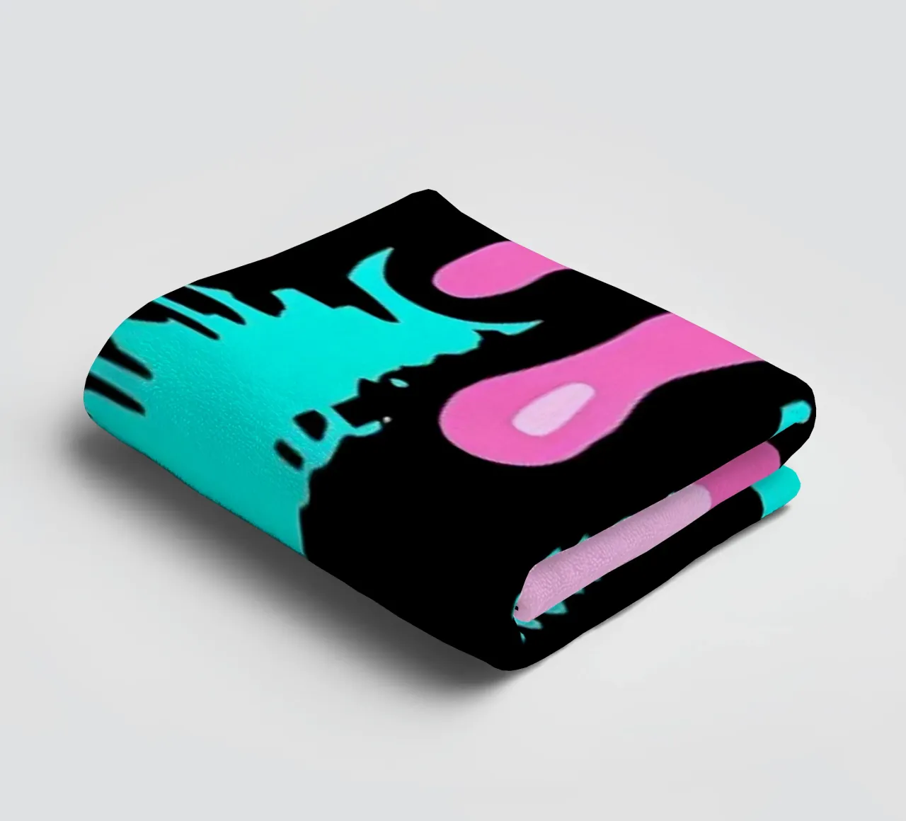 Maschera di gas - Pop Art asciugamano da bagno da ColorCrash Gallery