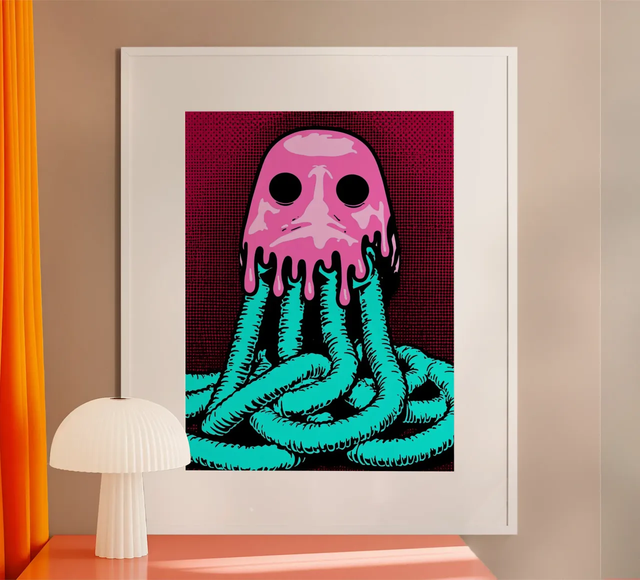 Maschera di gas - Pop Art carta hahnemühle da ColorCrash Gallery