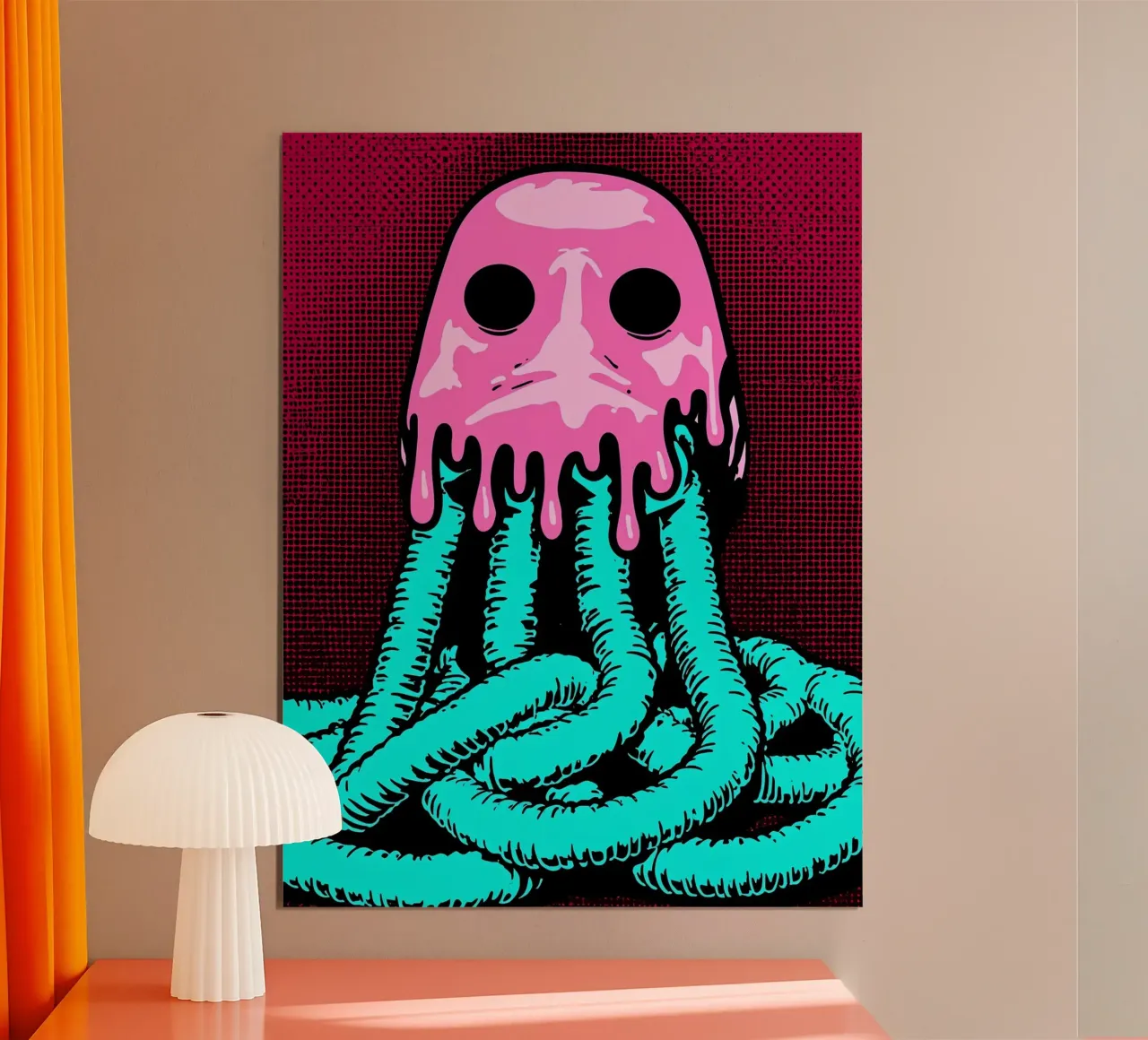 Maschera di gas - Pop Art carta hahnemühle da ColorCrash Gallery