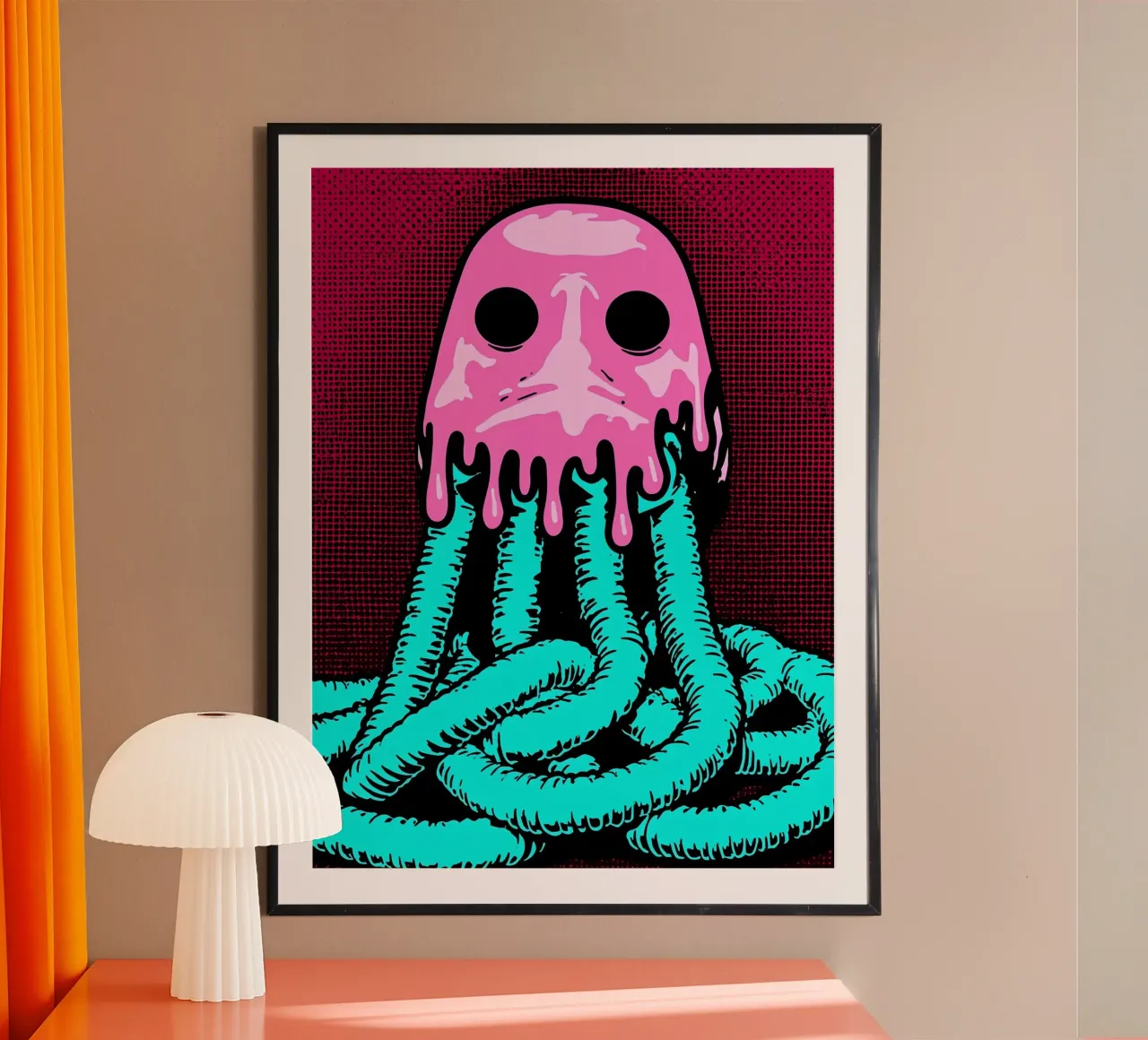 Maschera di gas - Pop Art carta hahnemühle da ColorCrash Gallery