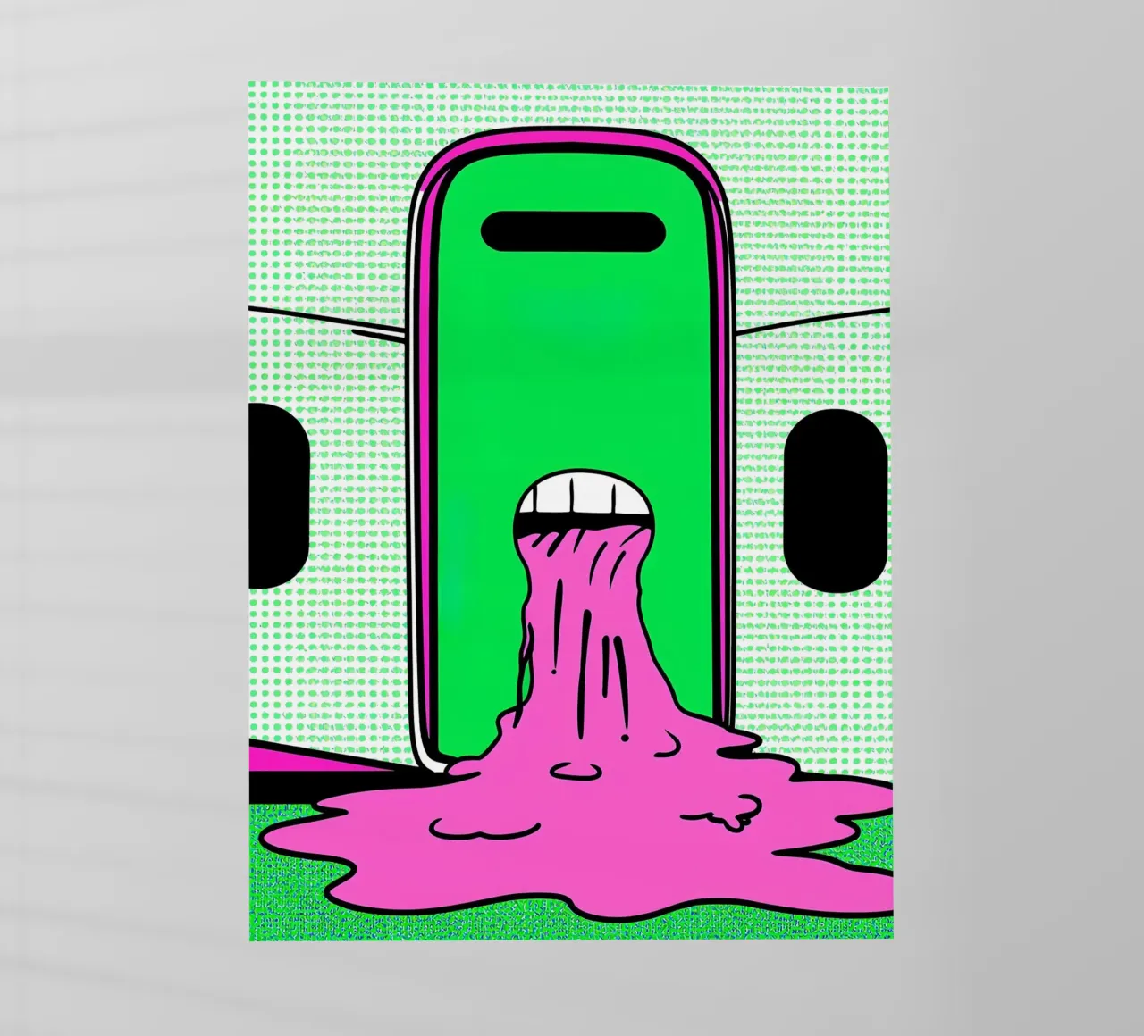 Dripping della porta dell'aereo - Pop Art pellicola backlit da ColorCrash Gallery